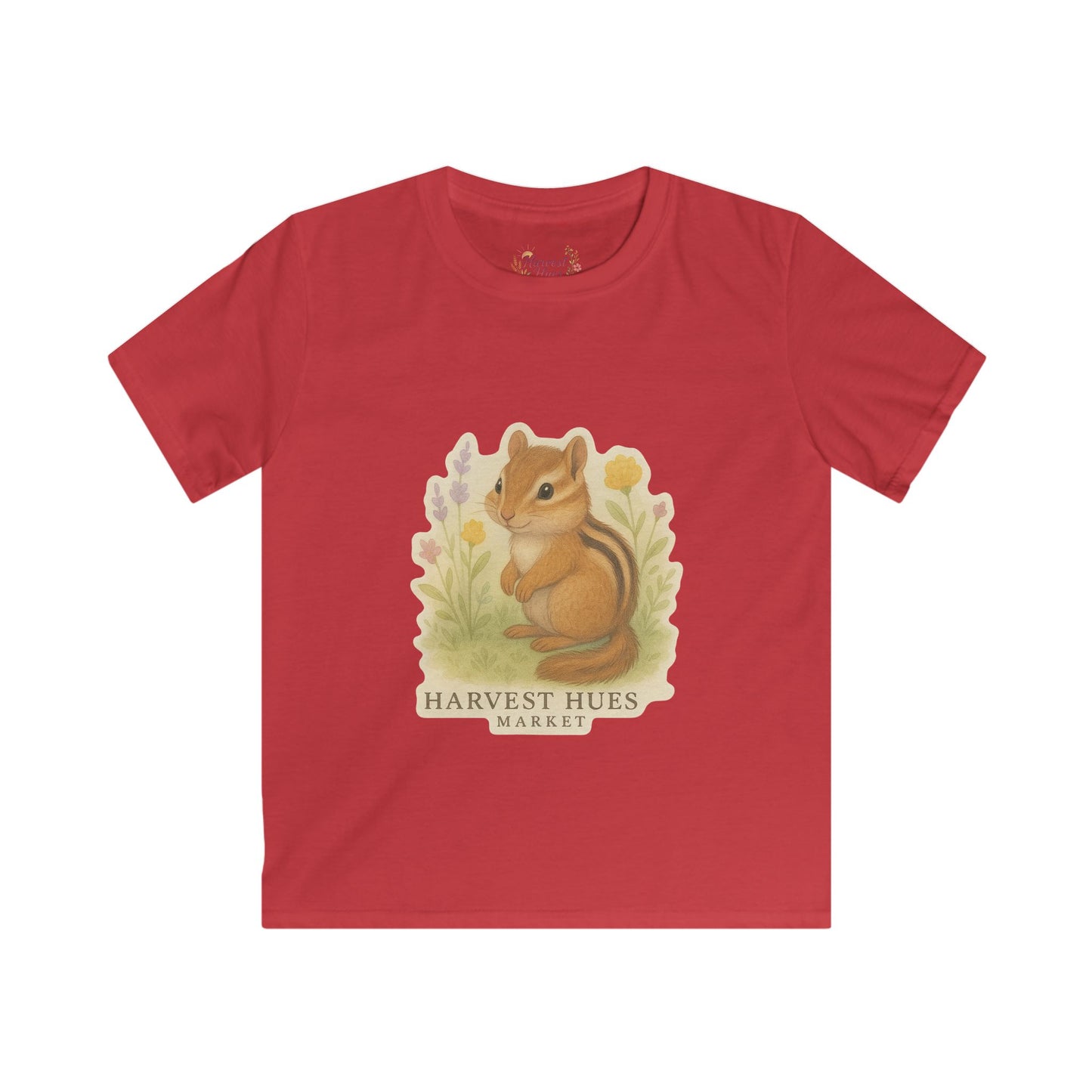 Kids Nature Tee - Whimsical Chipmunk Shirt, Cute Kids T-Shirt, Nature Lover Gift, Spring Outfit, Toddler Clothes