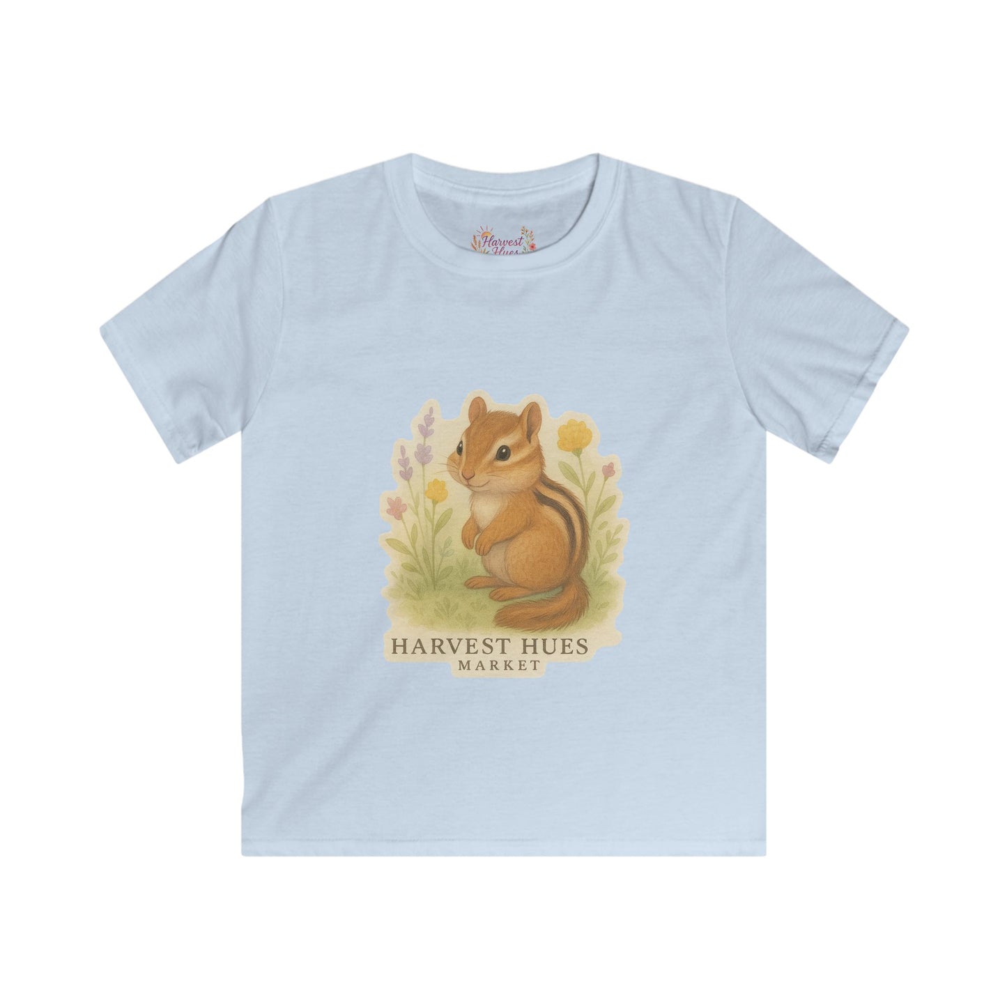 Kids Nature Tee - Whimsical Chipmunk Shirt, Cute Kids T-Shirt, Nature Lover Gift, Spring Outfit, Toddler Clothes