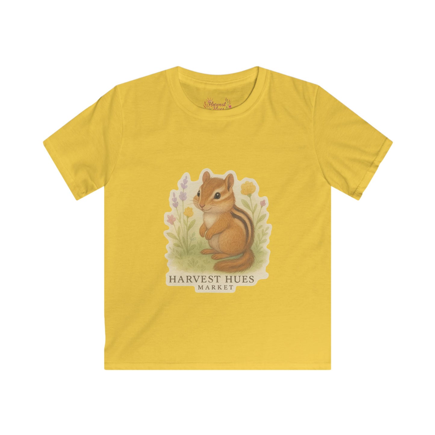 Kids Nature Tee - Whimsical Chipmunk Shirt, Cute Kids T-Shirt, Nature Lover Gift, Spring Outfit, Toddler Clothes