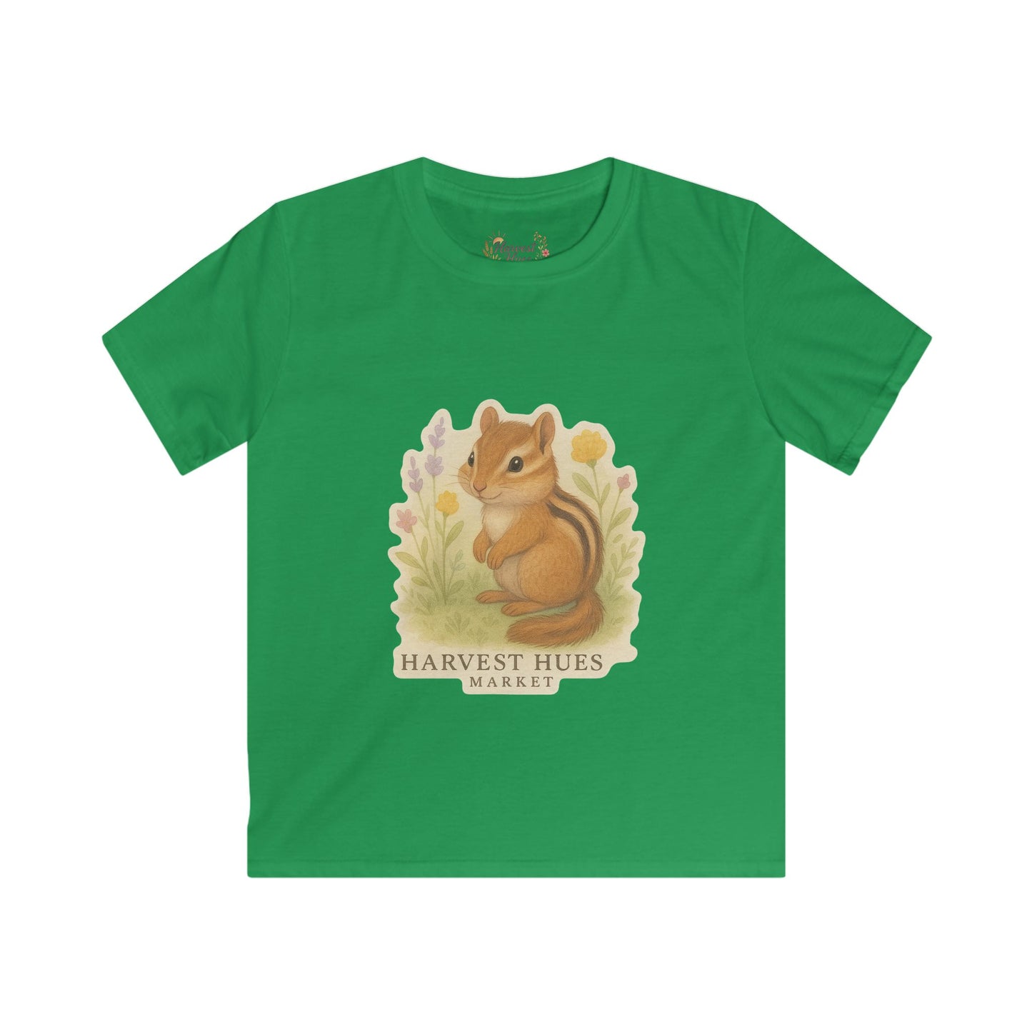 Kids Nature Tee - Whimsical Chipmunk Shirt, Cute Kids T-Shirt, Nature Lover Gift, Spring Outfit, Toddler Clothes