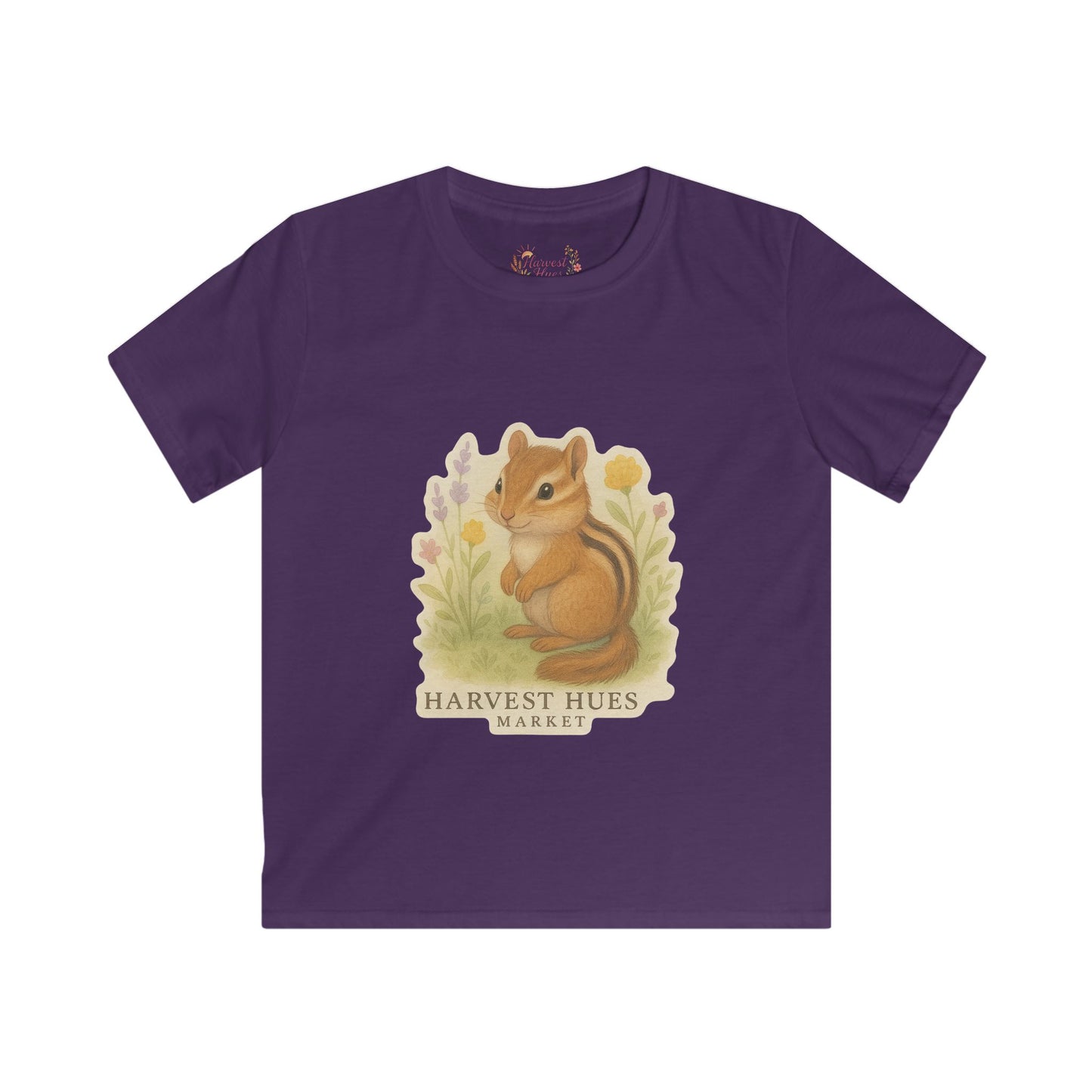 Kids Nature Tee - Whimsical Chipmunk Shirt, Cute Kids T-Shirt, Nature Lover Gift, Spring Outfit, Toddler Clothes