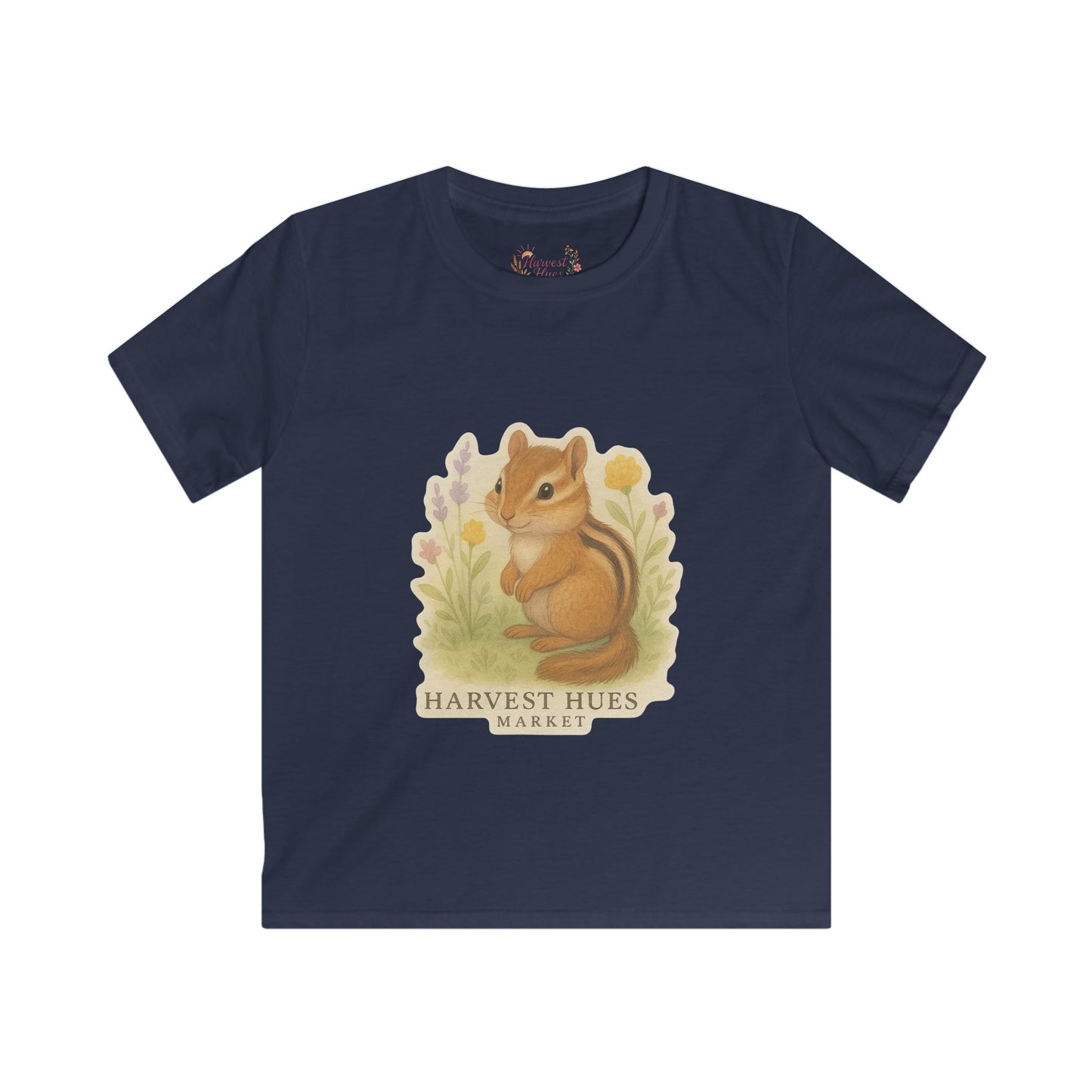 Kids Nature Tee - Whimsical Chipmunk Shirt, Cute Kids T-Shirt, Nature Lover Gift, Spring Outfit, Toddler Clothes