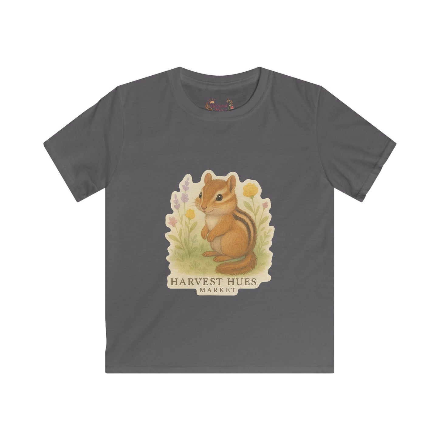 Kids Nature Tee - Whimsical Chipmunk Shirt, Cute Kids T-Shirt, Nature Lover Gift, Spring Outfit, Toddler Clothes