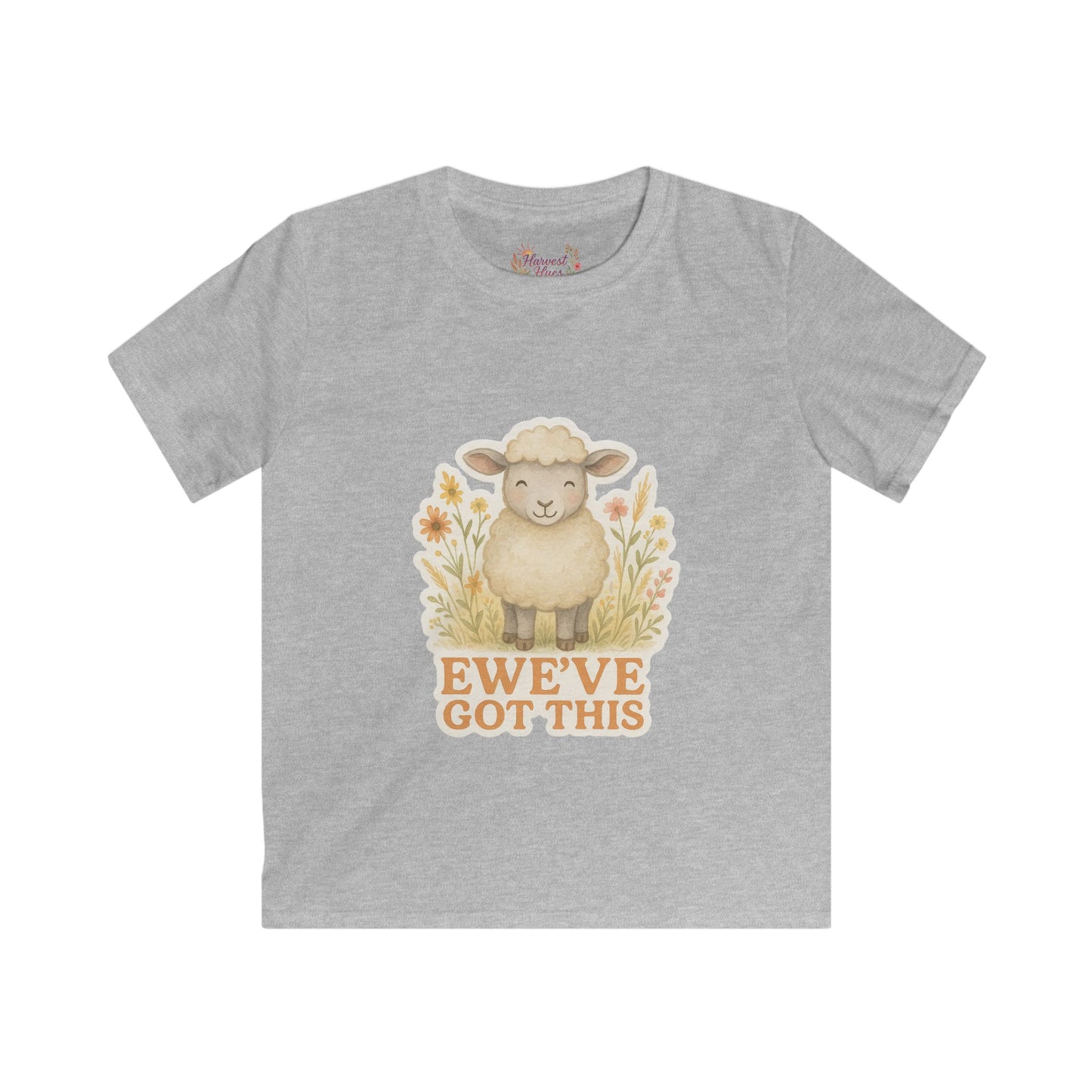 Cute Kids Softstyle Tee - EWE'VE GOT THIS! Farm Animal Tee, Children's Gift, Birthday Gift, Everyday Wear, Positive Vibes