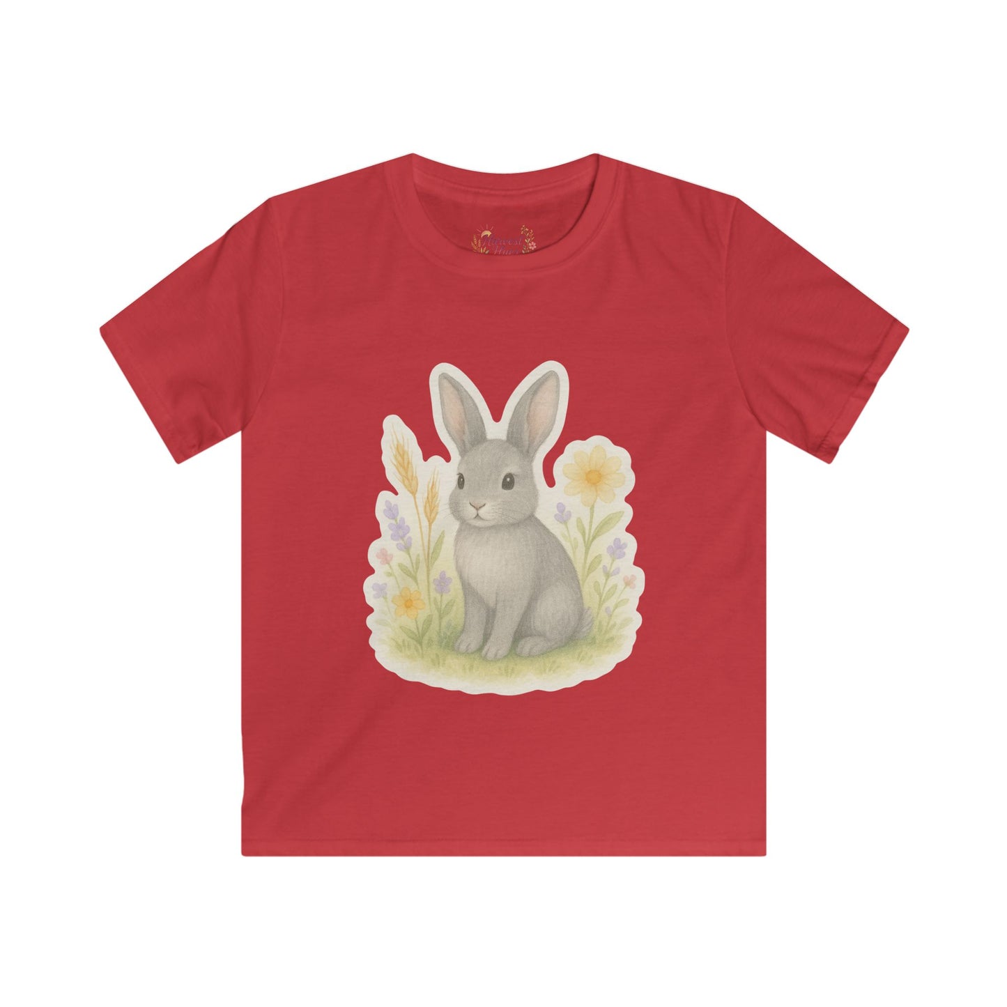 Cute Bunny Kids Tee, Adorable Graphic T-Shirt for Kids, Spring Outfit, Easter Gift, Toddler Softstyle Shirt
