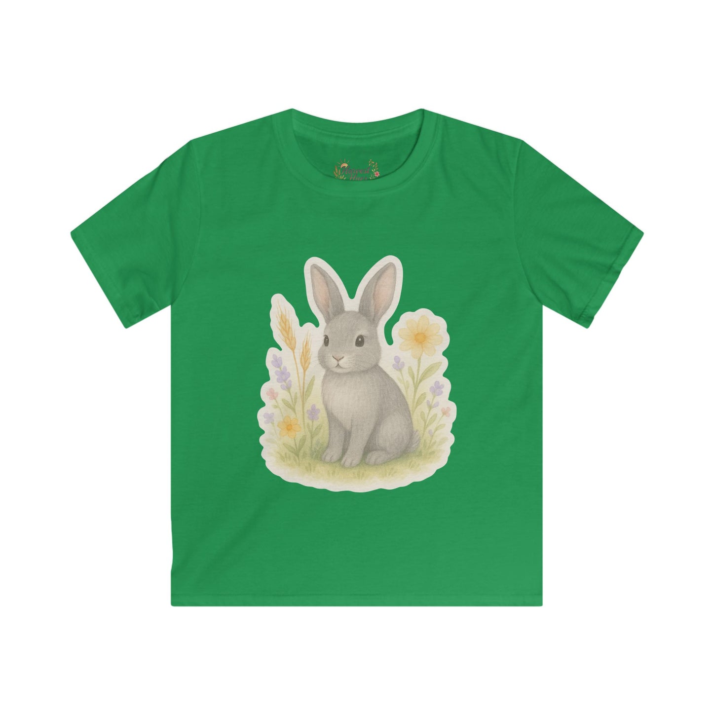 Cute Bunny Kids Tee, Adorable Graphic T-Shirt for Kids, Spring Outfit, Easter Gift, Toddler Softstyle Shirt