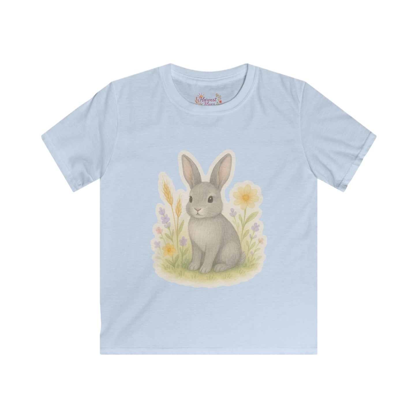 Cute Bunny Kids Tee, Adorable Graphic T-Shirt for Kids, Spring Outfit, Easter Gift, Toddler Softstyle Shirt