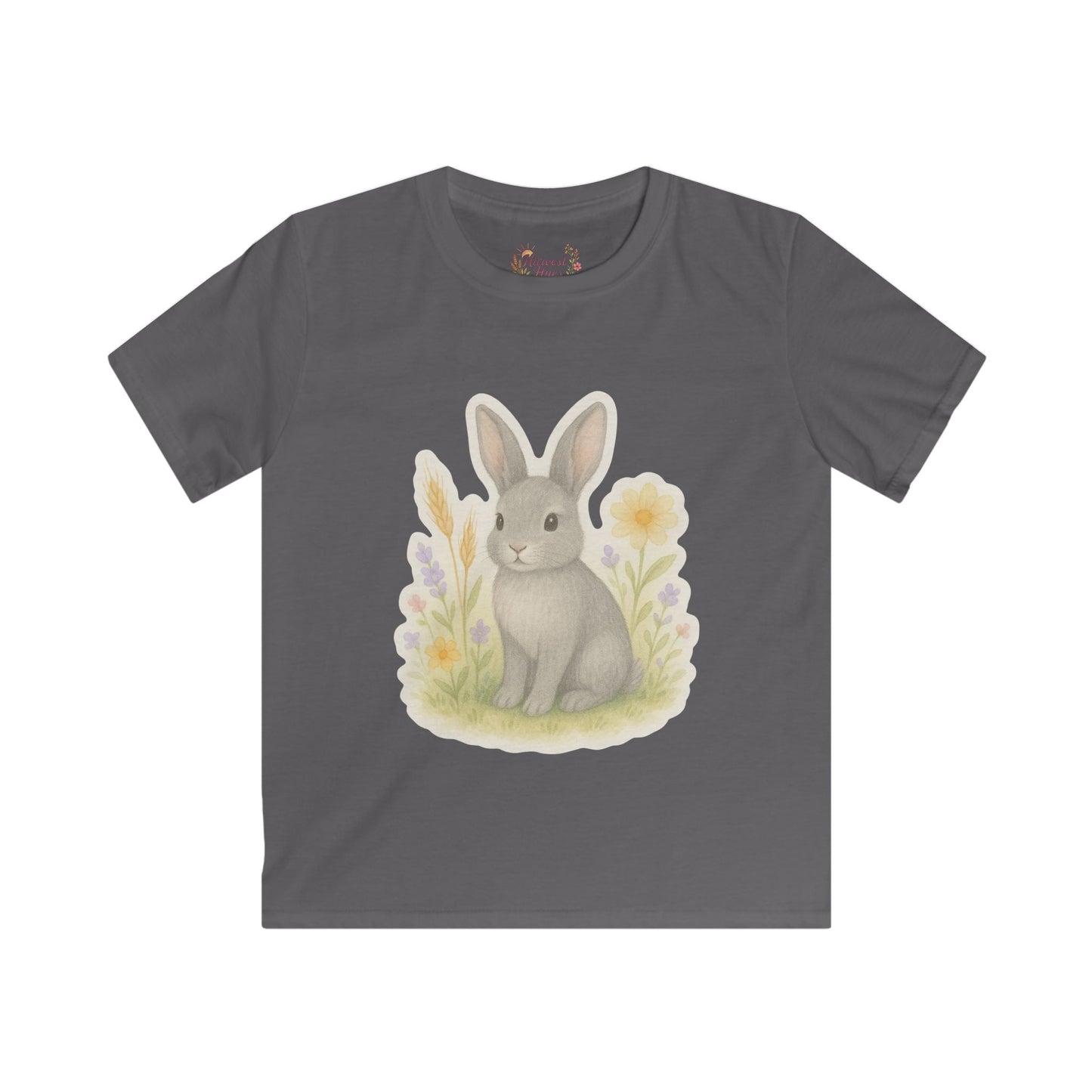 Cute Bunny Kids Tee, Adorable Graphic T-Shirt for Kids, Spring Outfit, Easter Gift, Toddler Softstyle Shirt