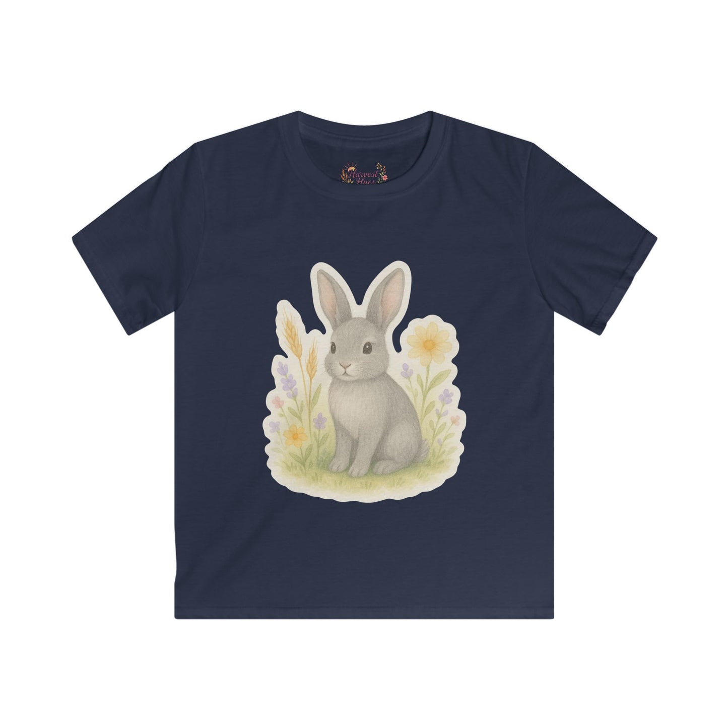 Cute Bunny Kids Tee, Adorable Graphic T-Shirt for Kids, Spring Outfit, Easter Gift, Toddler Softstyle Shirt