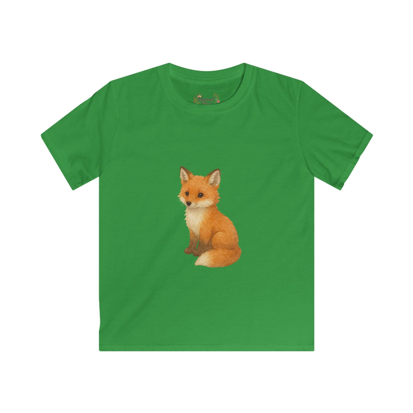 Adorable Fox Kids Softstyle Tee, Cute Animal Tee, Children's Apparel, Birthday Gift, Nature Lover Shirt, Everyday Wear