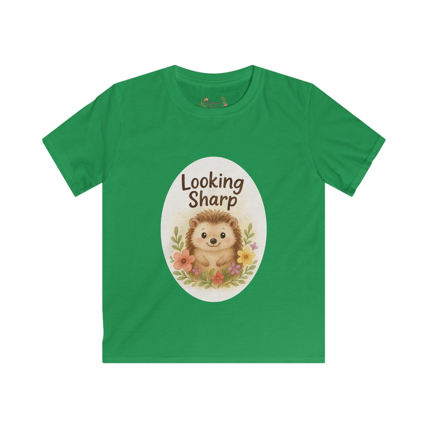 Adorable Hedgehog Kids Tee - "Looking Sharp", Cute Children's Shirt, Birthday Gift, Toddler Tee, Kids Fashion