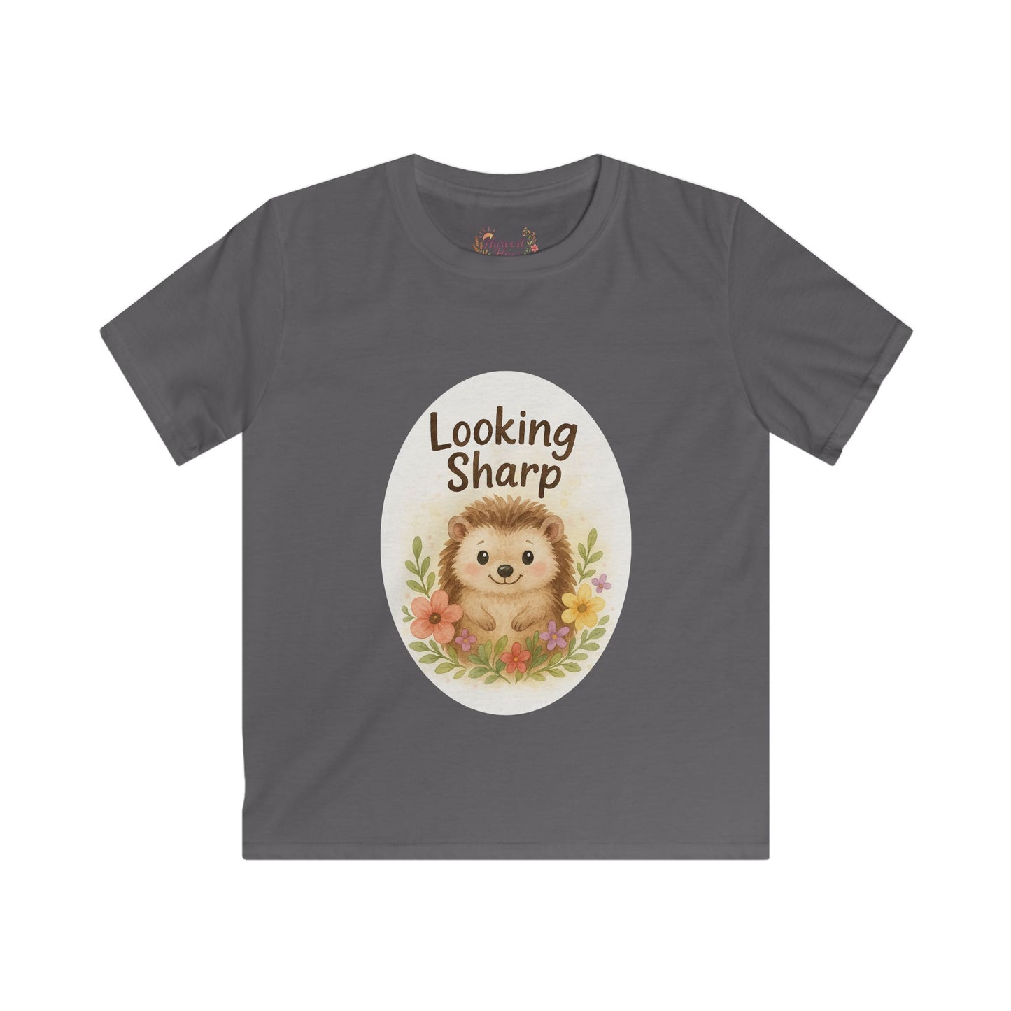 Adorable Hedgehog Kids Tee - "Looking Sharp", Cute Children's Shirt, Birthday Gift, Toddler Tee, Kids Fashion