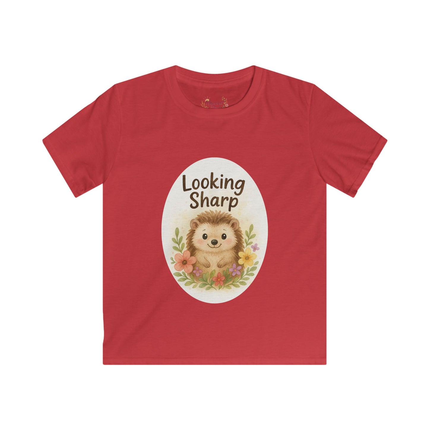 Adorable Hedgehog Kids Tee - "Looking Sharp", Cute Children's Shirt, Birthday Gift, Toddler Tee, Kids Fashion