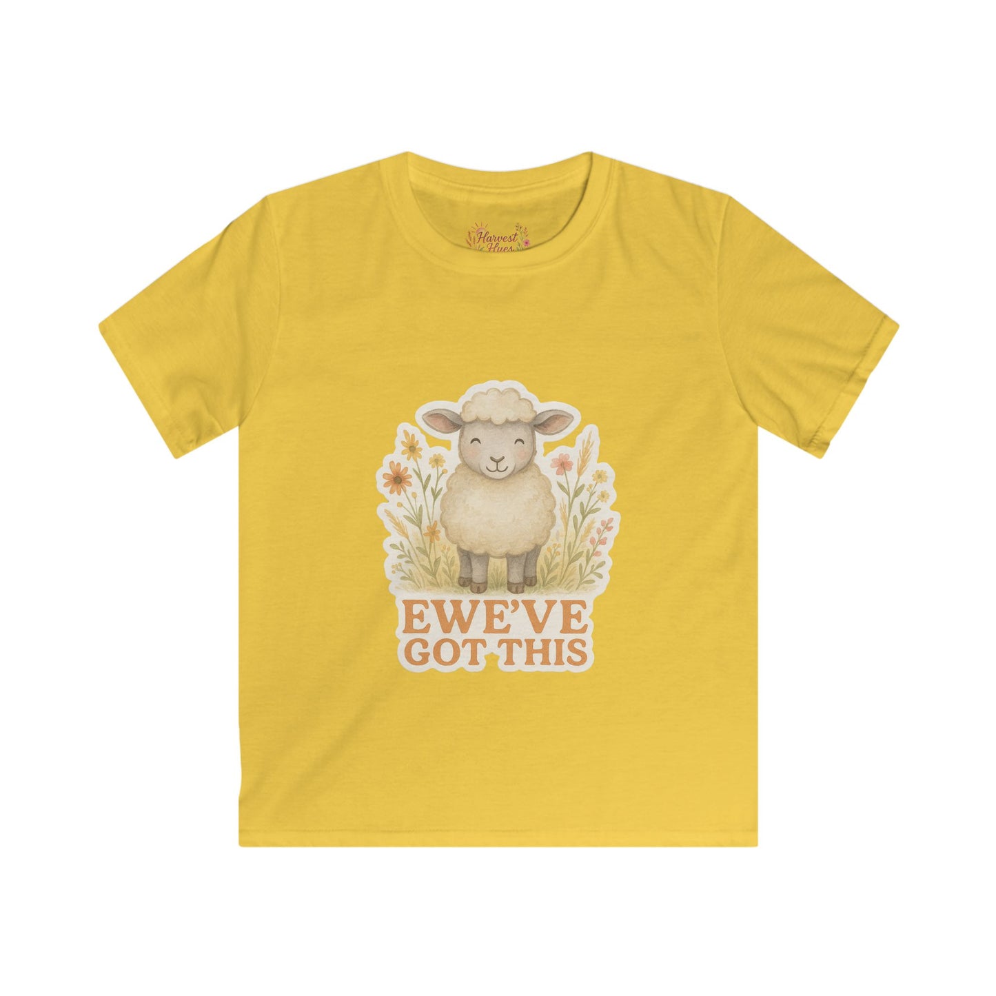 Cute Kids Softstyle Tee - EWE'VE GOT THIS! Farm Animal Tee, Children's Gift, Birthday Gift, Everyday Wear, Positive Vibes