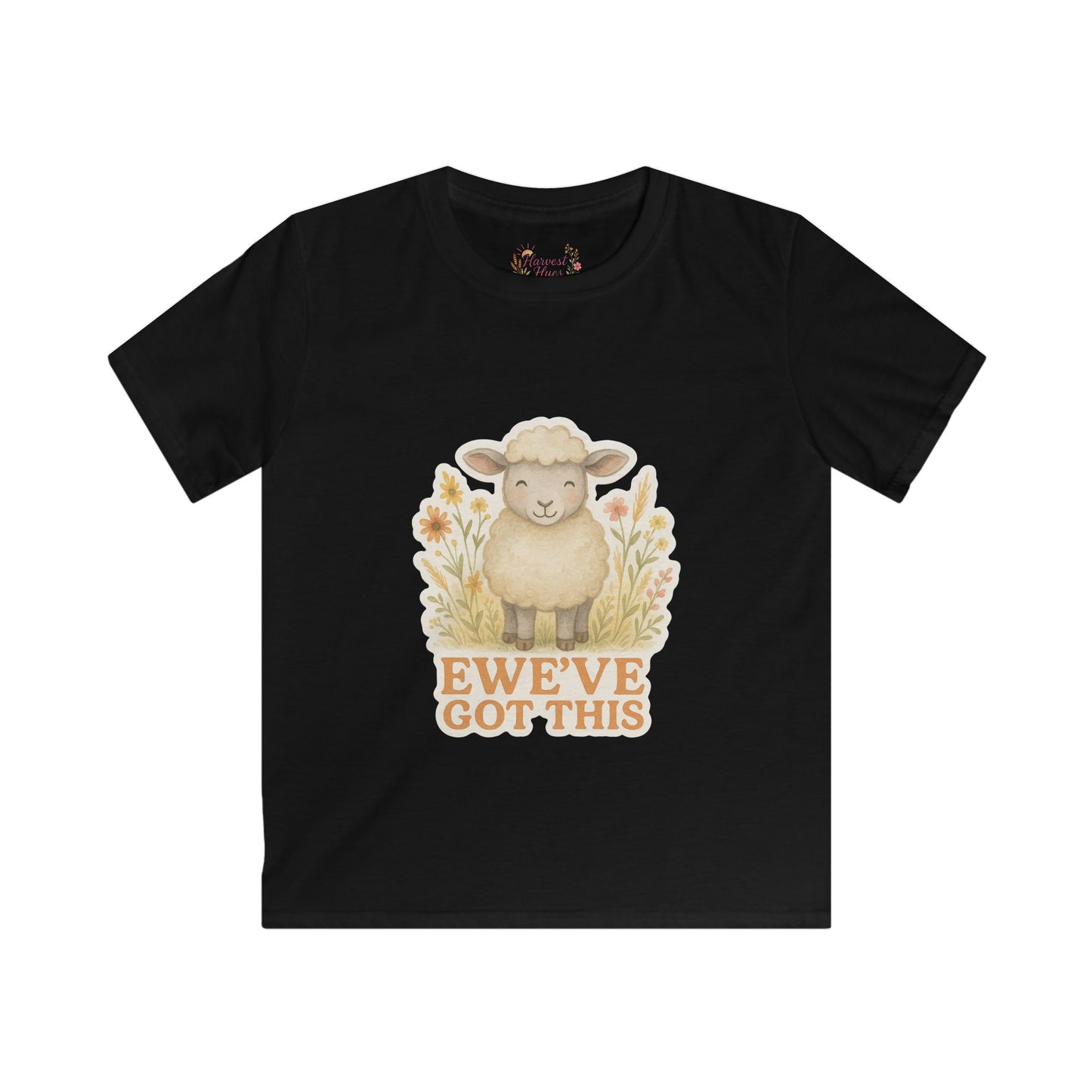 Cute Kids Softstyle Tee - EWE'VE GOT THIS! Farm Animal Tee, Children's Gift, Birthday Gift, Everyday Wear, Positive Vibes