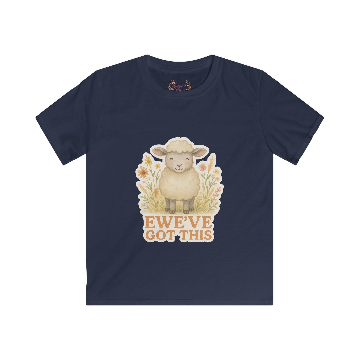 Cute Kids Softstyle Tee - EWE'VE GOT THIS! Farm Animal Tee, Children's Gift, Birthday Gift, Everyday Wear, Positive Vibes