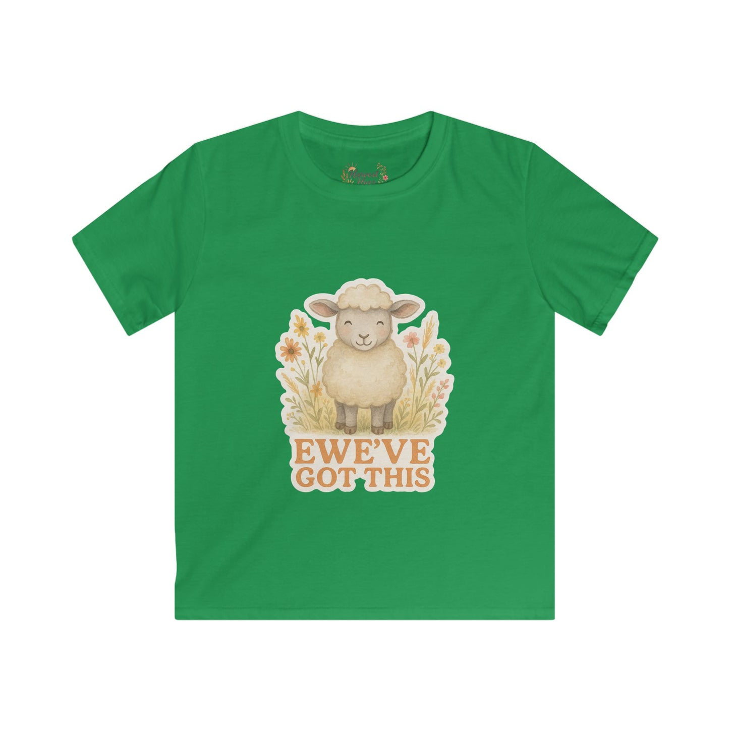Cute Kids Softstyle Tee - EWE'VE GOT THIS! Farm Animal Tee, Children's Gift, Birthday Gift, Everyday Wear, Positive Vibes