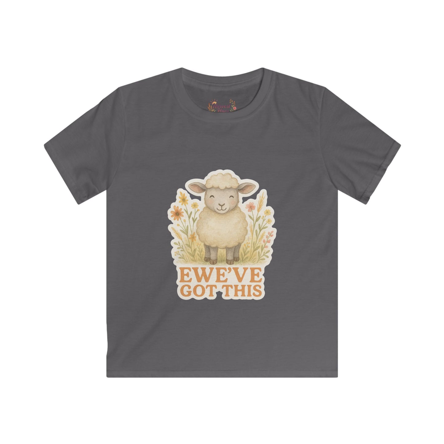 Cute Kids Softstyle Tee - EWE'VE GOT THIS! Farm Animal Tee, Children's Gift, Birthday Gift, Everyday Wear, Positive Vibes