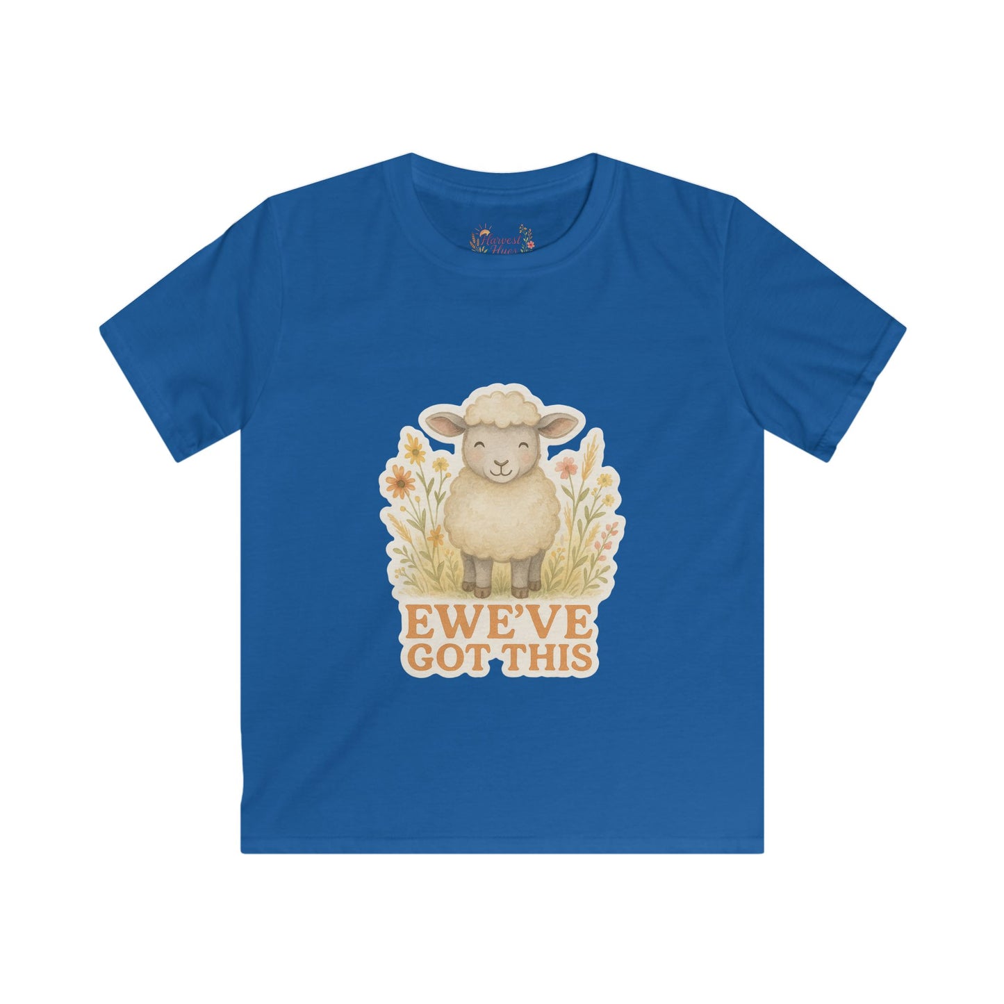 Cute Kids Softstyle Tee - EWE'VE GOT THIS! Farm Animal Tee, Children's Gift, Birthday Gift, Everyday Wear, Positive Vibes
