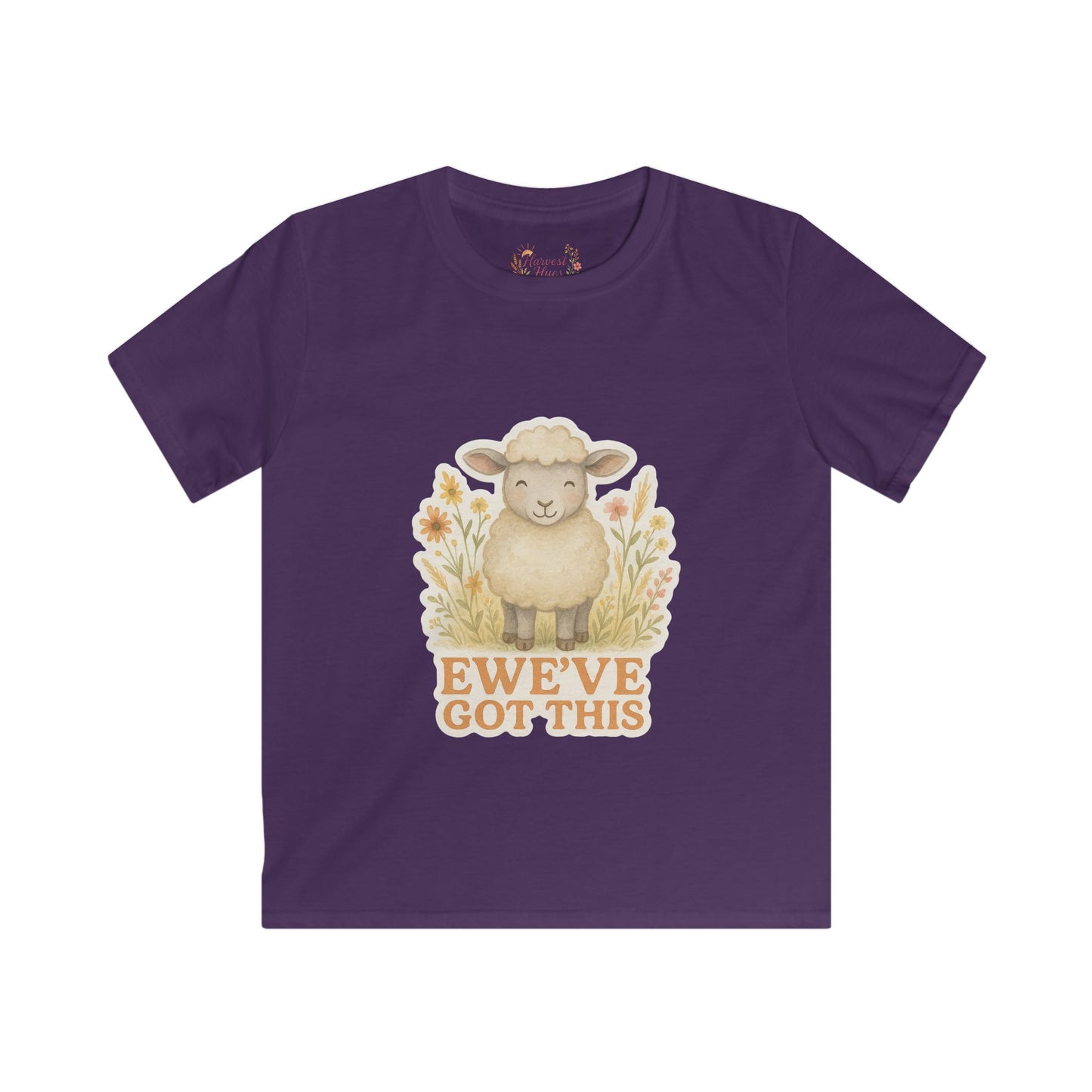 Cute Kids Softstyle Tee - EWE'VE GOT THIS! Farm Animal Tee, Children's Gift, Birthday Gift, Everyday Wear, Positive Vibes
