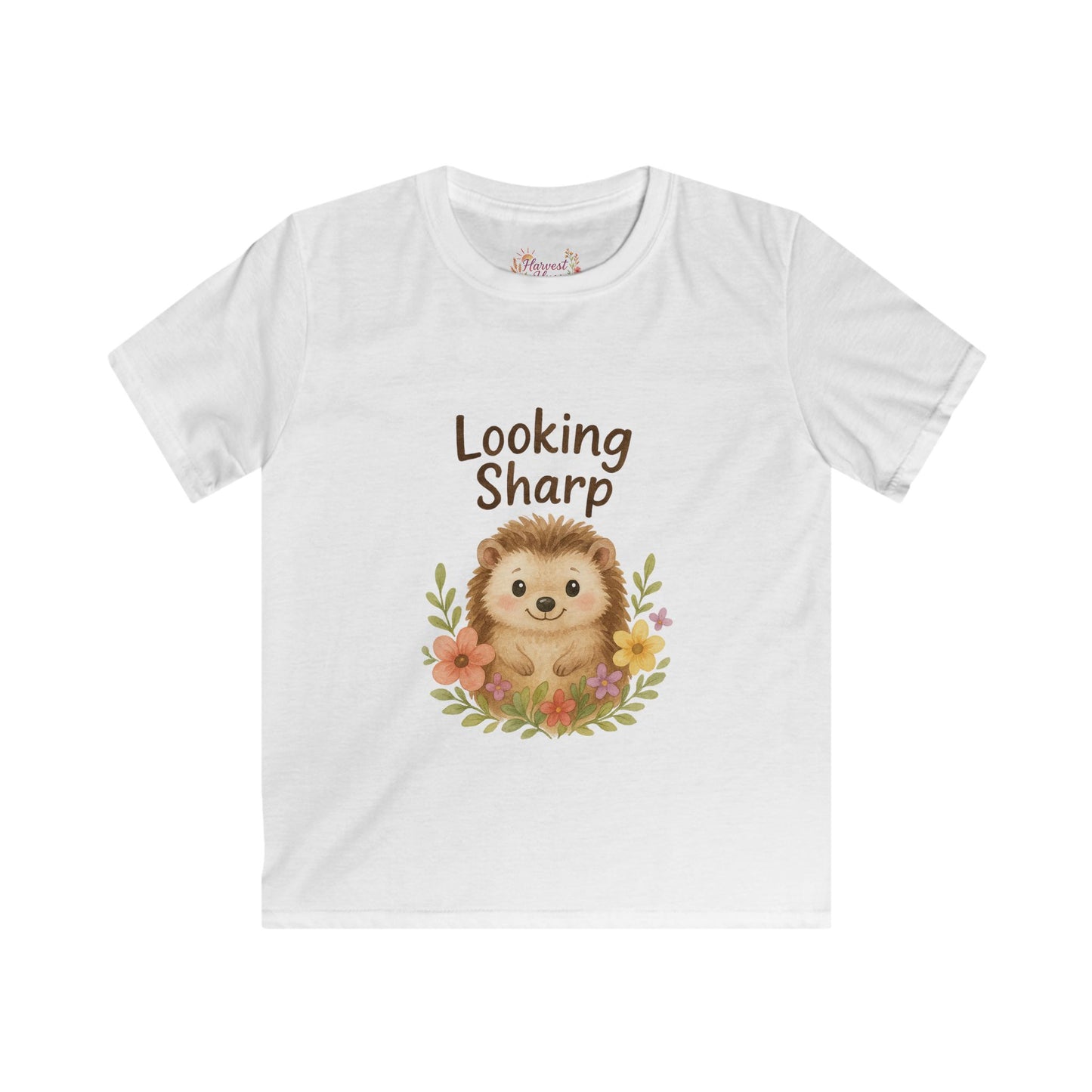 Adorable Hedgehog Kids T-Shirt, Cute Children's Tee, Birthday Gift, Casual Wear, Nature Lover's Apparel, Looking Sharp Design