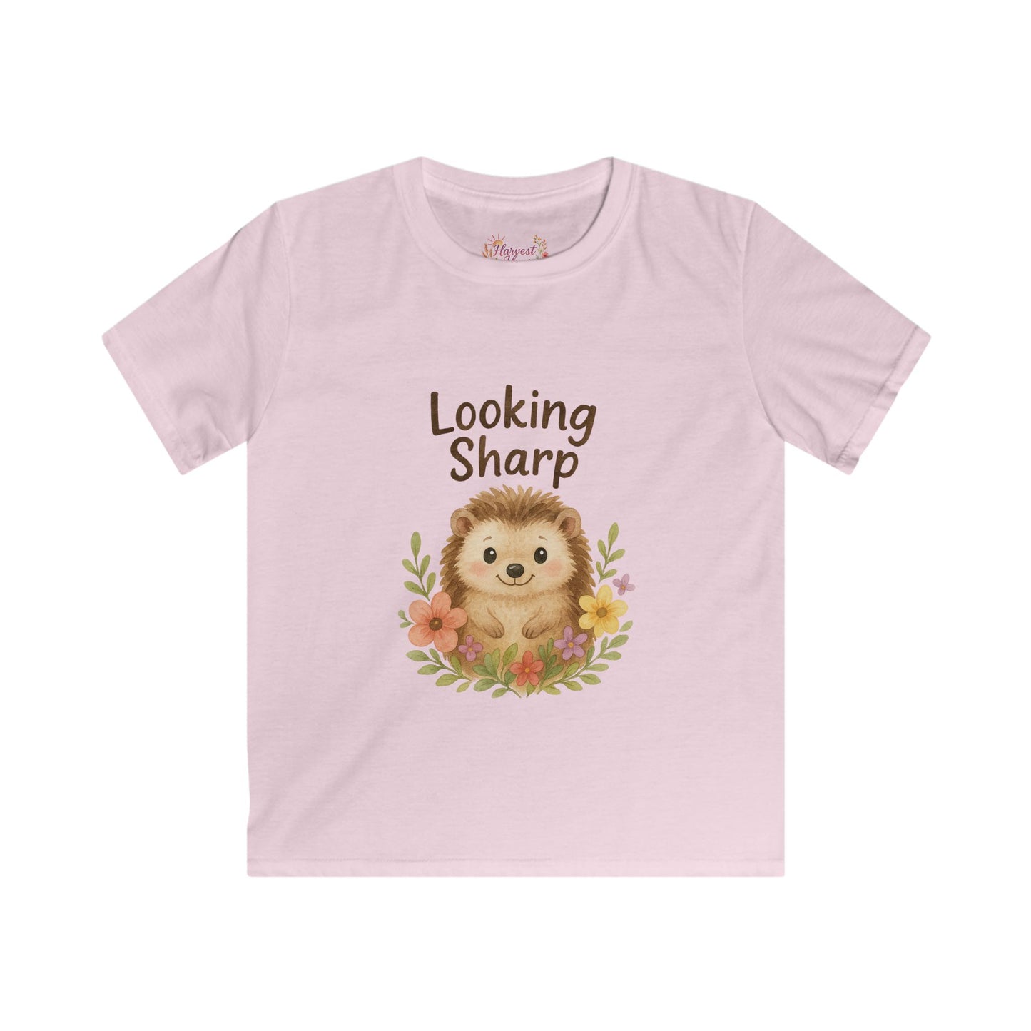 Adorable Hedgehog Kids T-Shirt, Cute Children's Tee, Birthday Gift, Casual Wear, Nature Lover's Apparel, Looking Sharp Design