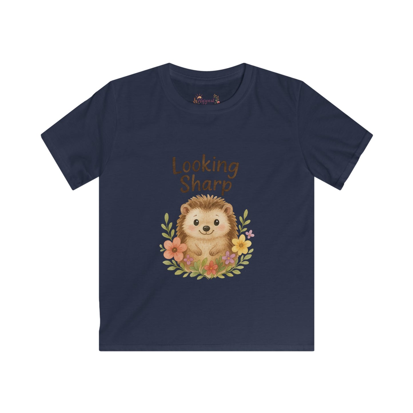 Adorable Hedgehog Kids T-Shirt, Cute Children's Tee, Birthday Gift, Casual Wear, Nature Lover's Apparel, Looking Sharp Design