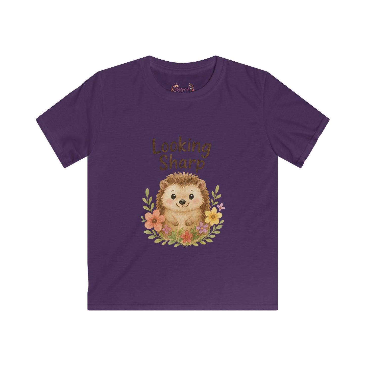 Adorable Hedgehog Kids T-Shirt, Cute Children's Tee, Birthday Gift, Casual Wear, Nature Lover's Apparel, Looking Sharp Design