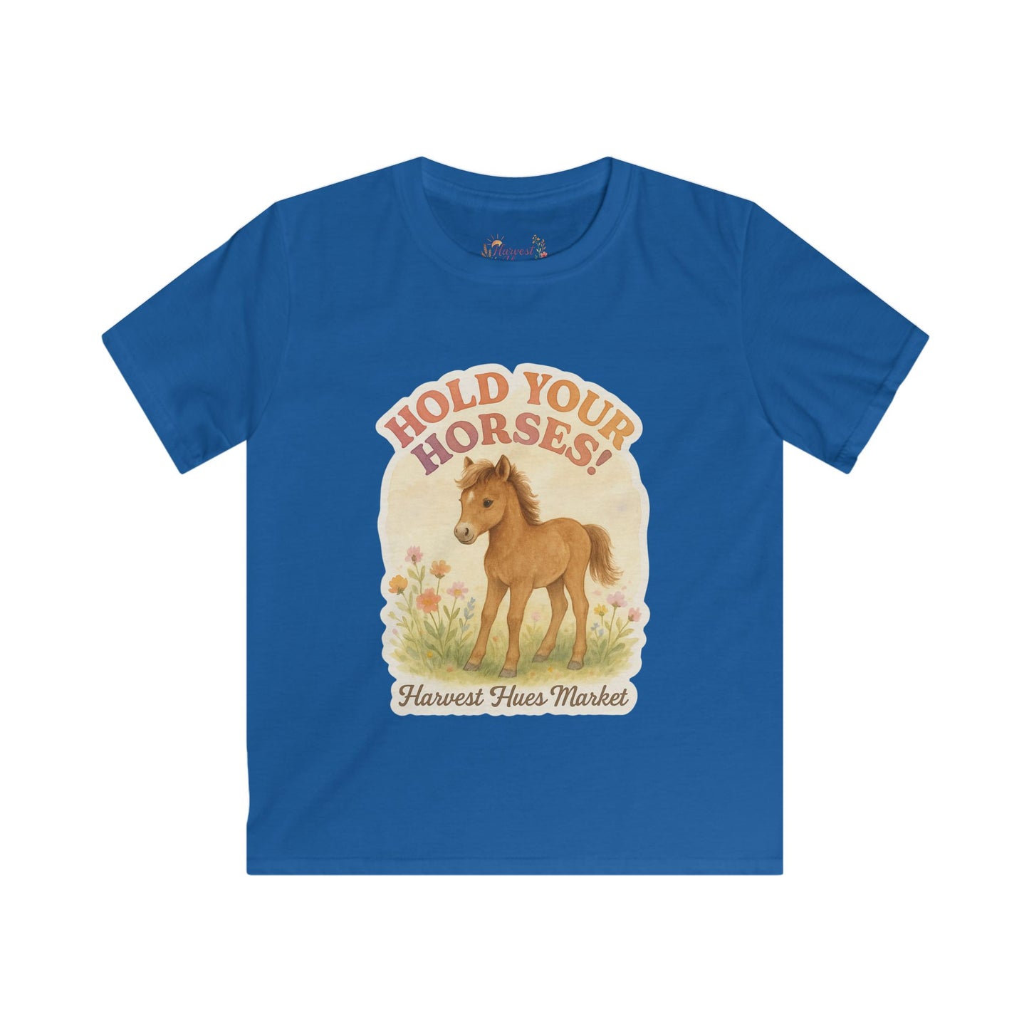 Kids Funny Horse Tee, Cute Children's Tee, Horse Lover Gift, Playful Kids Apparel, Birthday Gift for Kids, Back to School Top