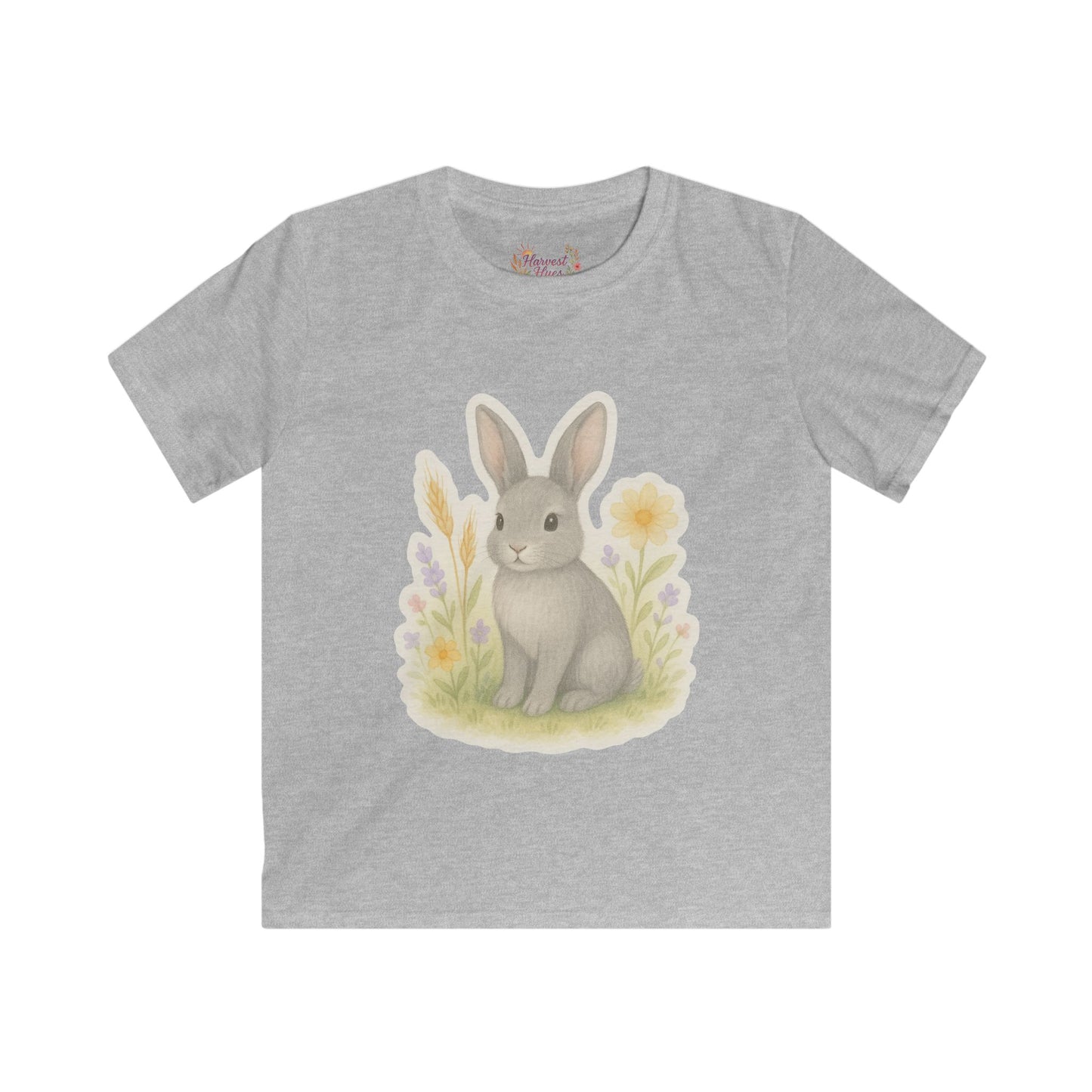 Cute Bunny Kids Tee, Adorable Graphic T-Shirt for Kids, Spring Outfit, Easter Gift, Toddler Softstyle Shirt
