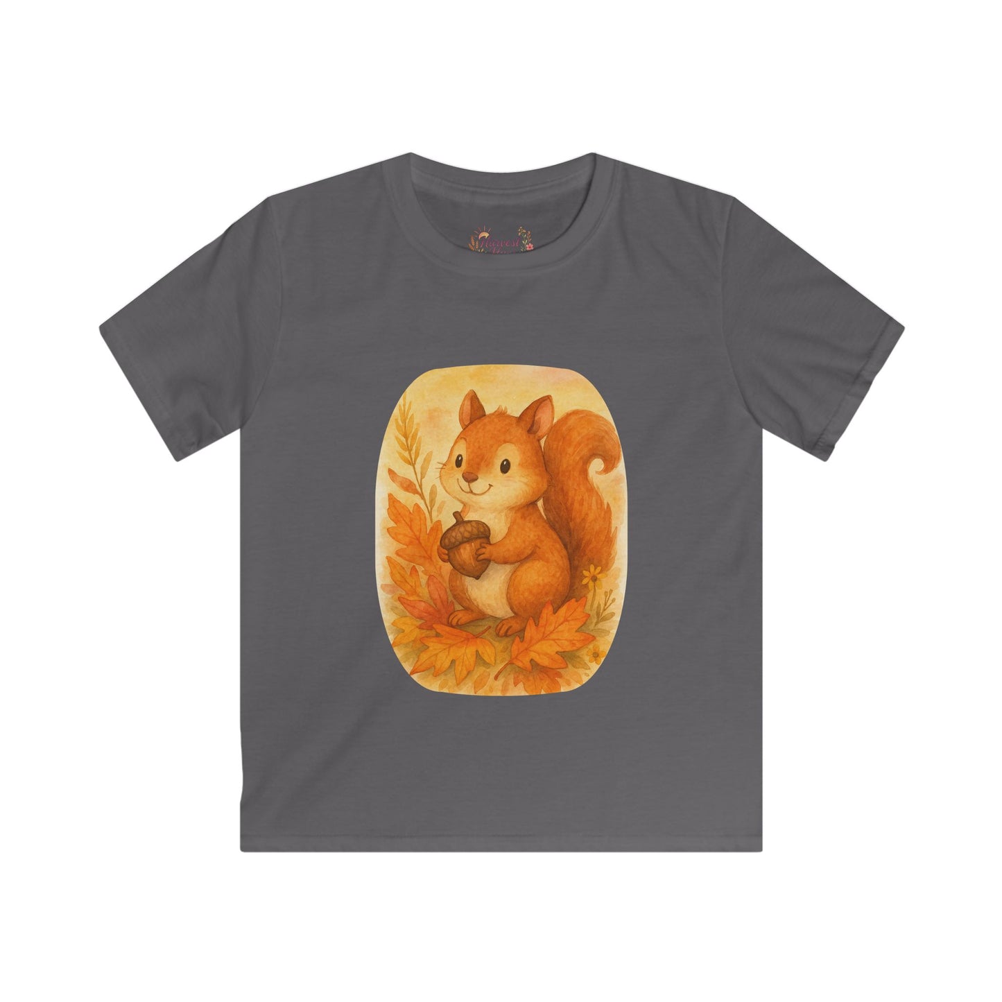 Adorable Squirrel Kids T-Shirt, Cute Autumn Tee, Fall Fashion for Kids, Gift for Nature Lovers, Birthday Present