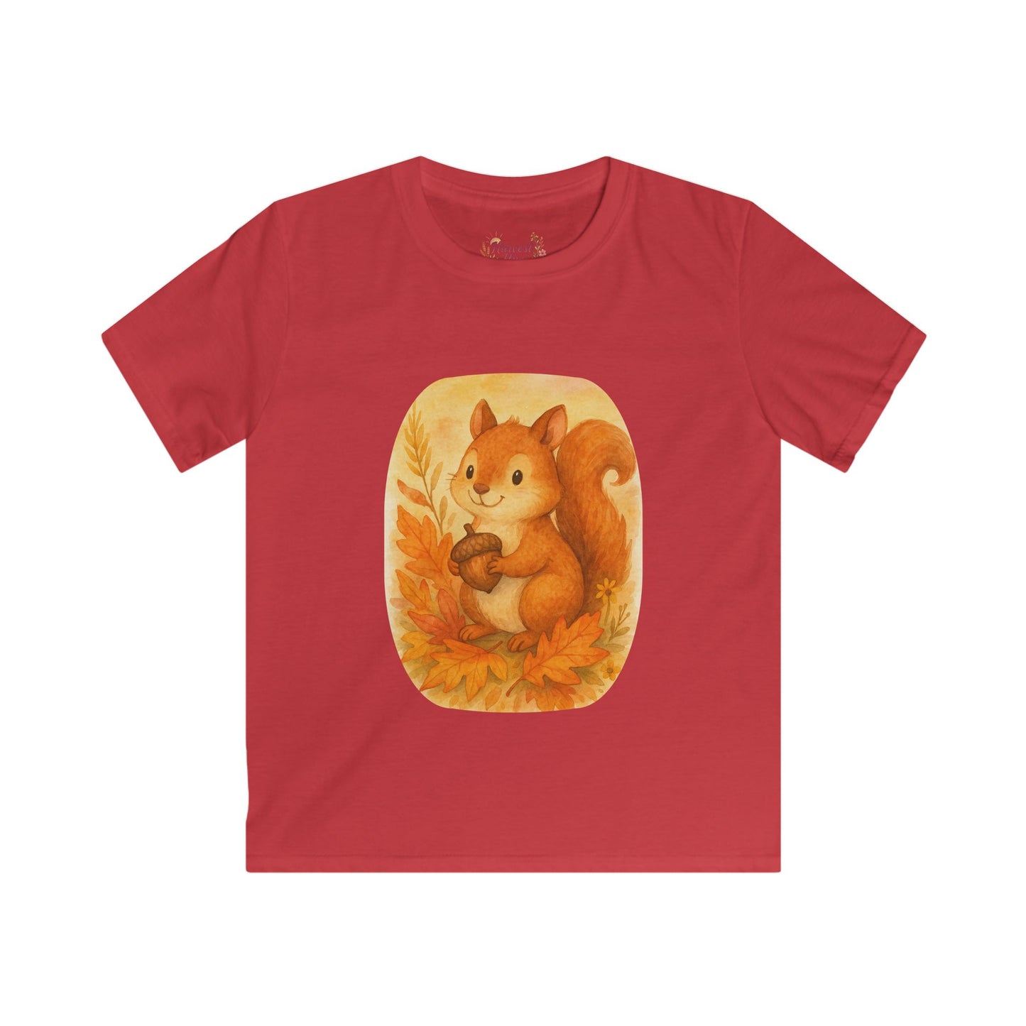 Adorable Squirrel Kids T-Shirt, Cute Autumn Tee, Fall Fashion for Kids, Gift for Nature Lovers, Birthday Present