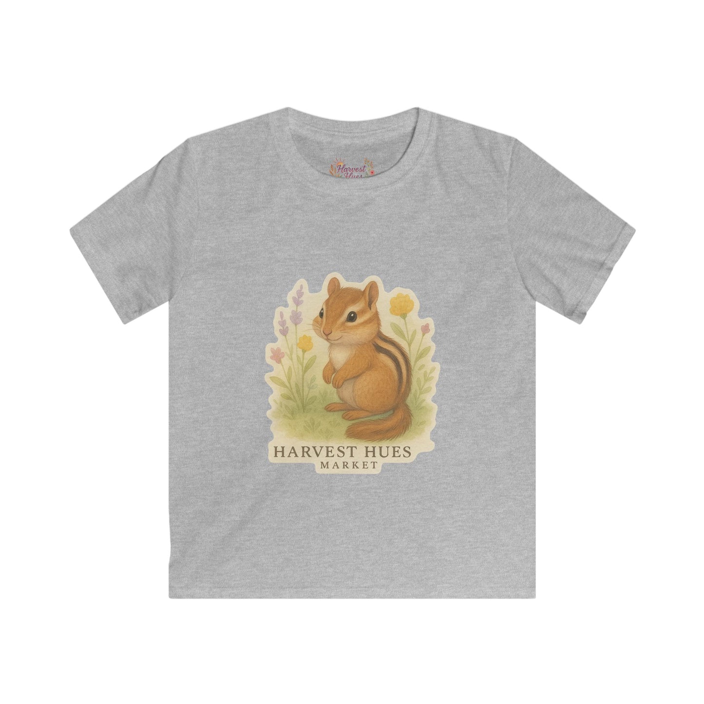 Kids Nature Tee - Whimsical Chipmunk Shirt, Cute Kids T-Shirt, Nature Lover Gift, Spring Outfit, Toddler Clothes