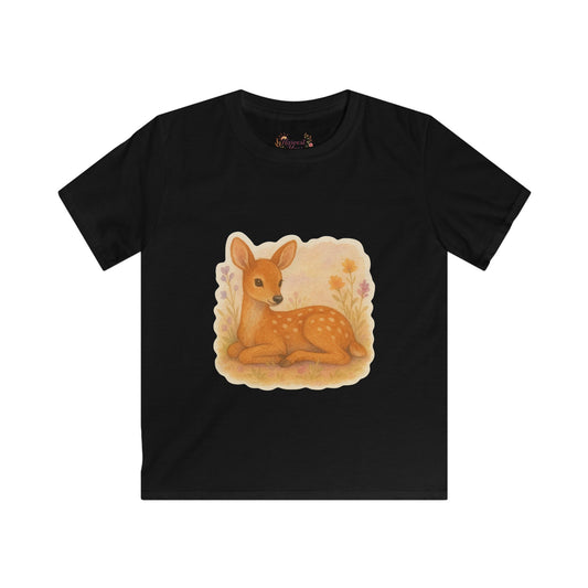 Whimsical Kids Softstyle Tee with Adorable Fawn Design, Toddler T-Shirt, Birthday Gift, Animal Lover Shirt, Nature-Inspired Tee, Cute [...]