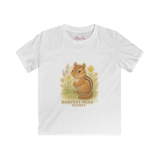 Kids Nature Tee - Whimsical Chipmunk Shirt, Cute Kids T-Shirt, Nature Lover Gift, Spring Outfit, Toddler Clothes