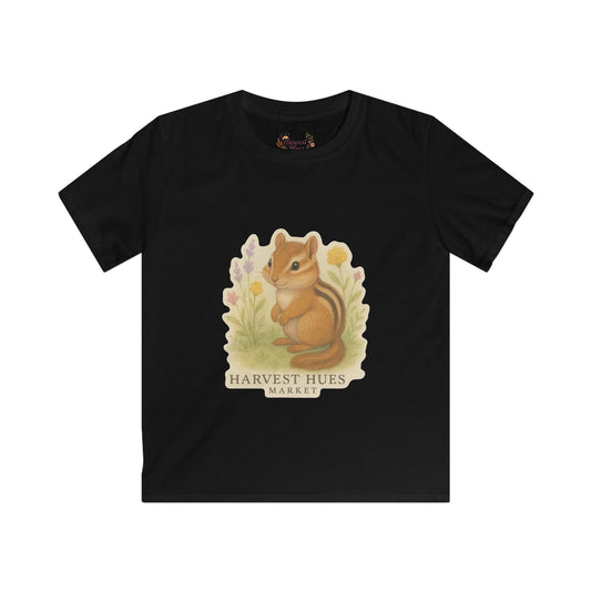 Kids Nature Tee - Whimsical Chipmunk Shirt, Cute Kids T-Shirt, Nature Lover Gift, Spring Outfit, Toddler Clothes
