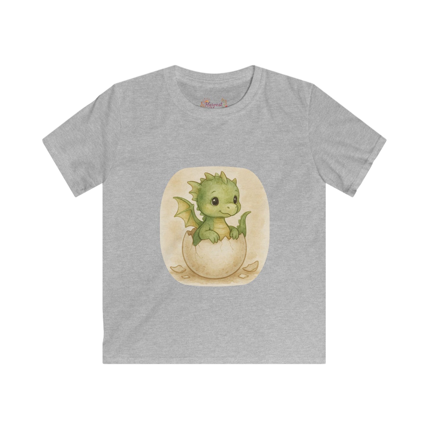Adorable Dragon Hatchling Kids Tee, Cute Children's T-Shirt, Birthday Gift, Fantasy Apparel, Enchanting Animal Design