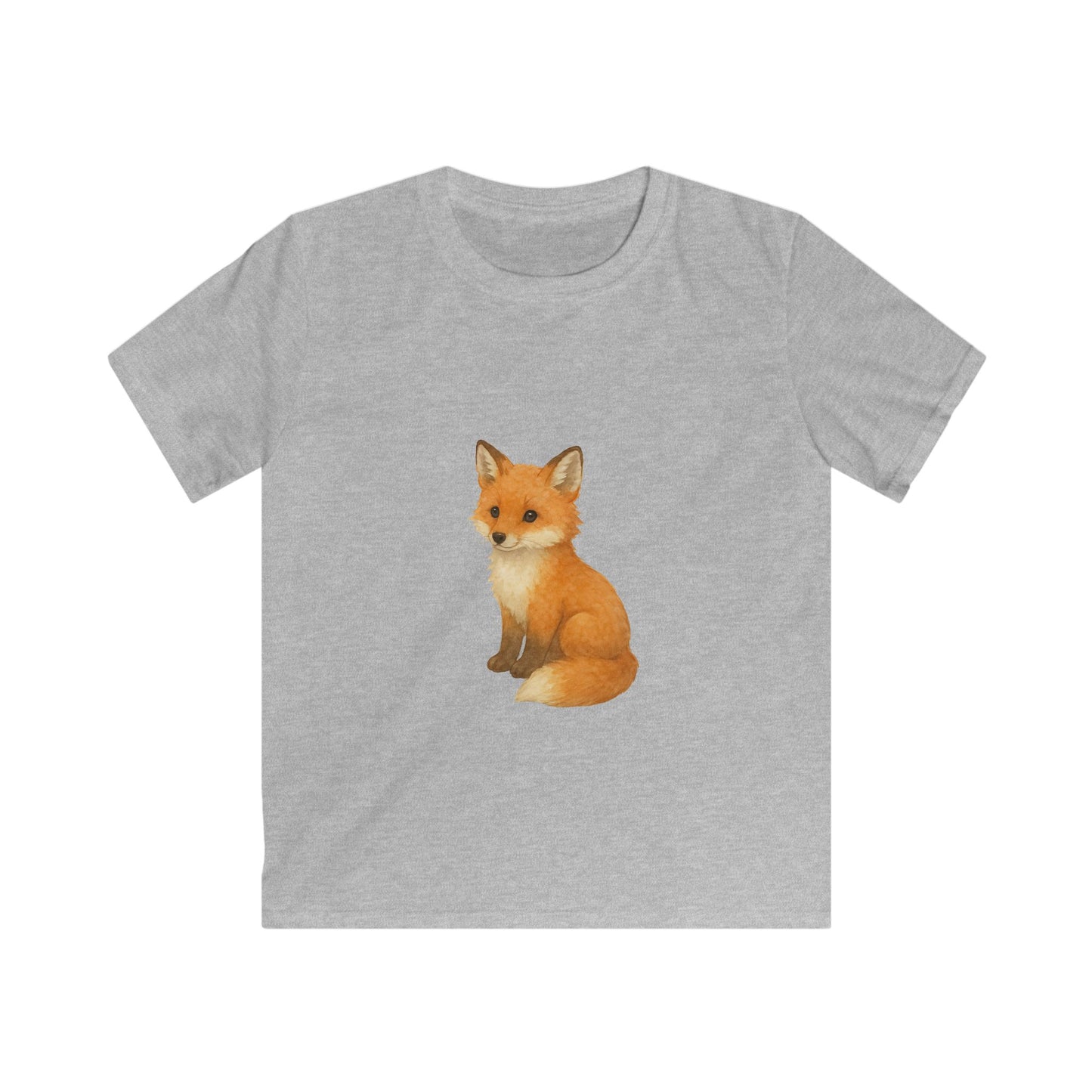 Adorable Fox Kids Softstyle Tee, Cute Animal Tee, Children's Apparel, Birthday Gift, Nature Lover Shirt, Everyday Wear