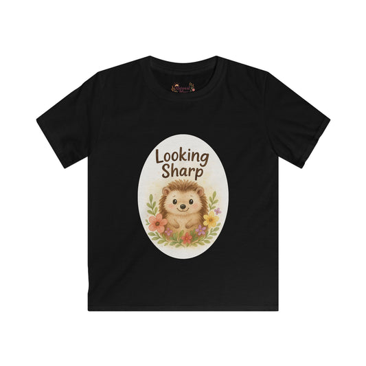 Adorable Hedgehog Kids Tee - "Looking Sharp", Cute Children's Shirt, Birthday Gift, Toddler Tee, Kids Fashion