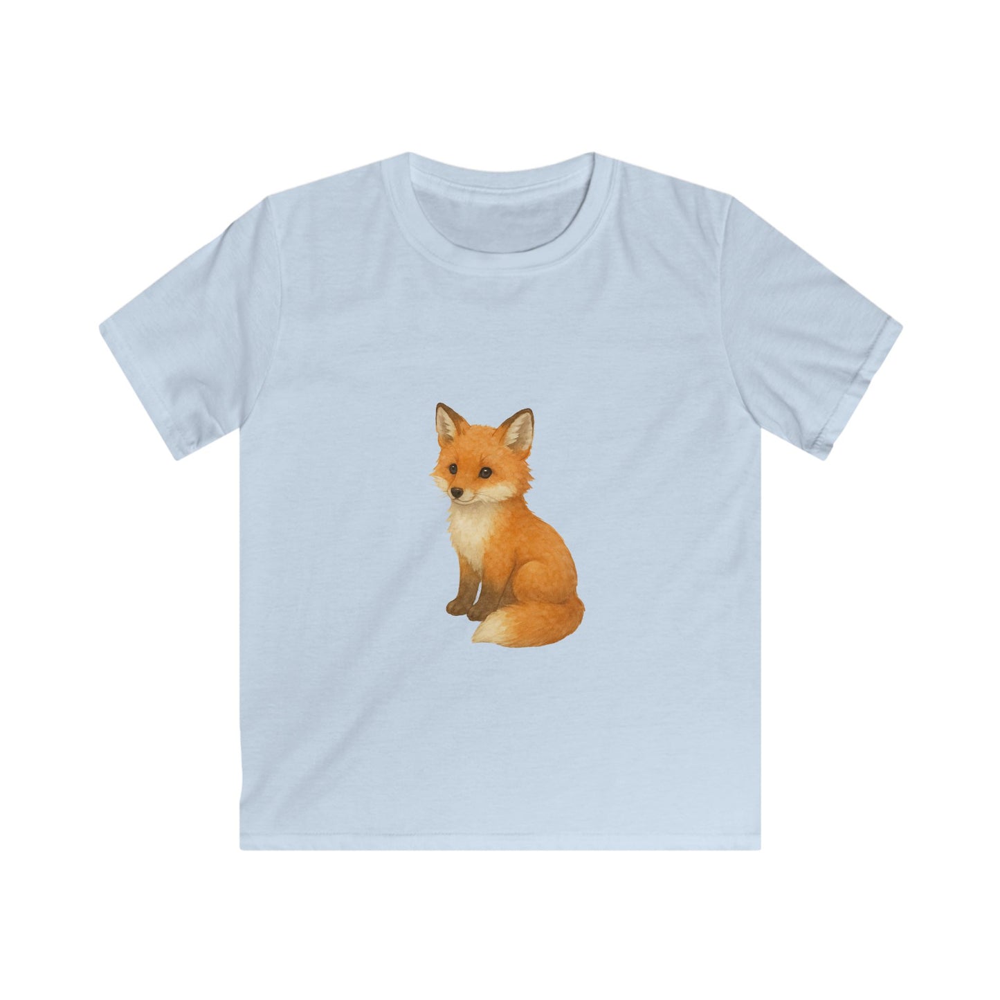 Adorable Fox Kids Softstyle Tee, Cute Animal Tee, Children's Apparel, Birthday Gift, Nature Lover Shirt, Everyday Wear