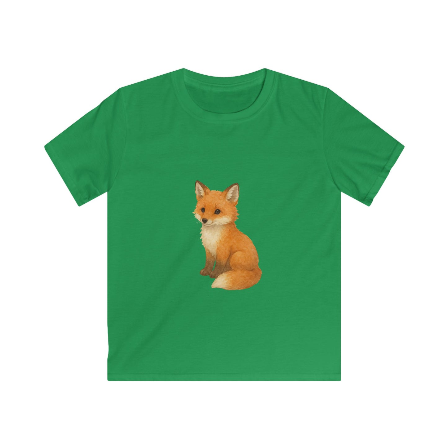 Adorable Fox Kids Softstyle Tee, Cute Animal Tee, Children's Apparel, Birthday Gift, Nature Lover Shirt, Everyday Wear