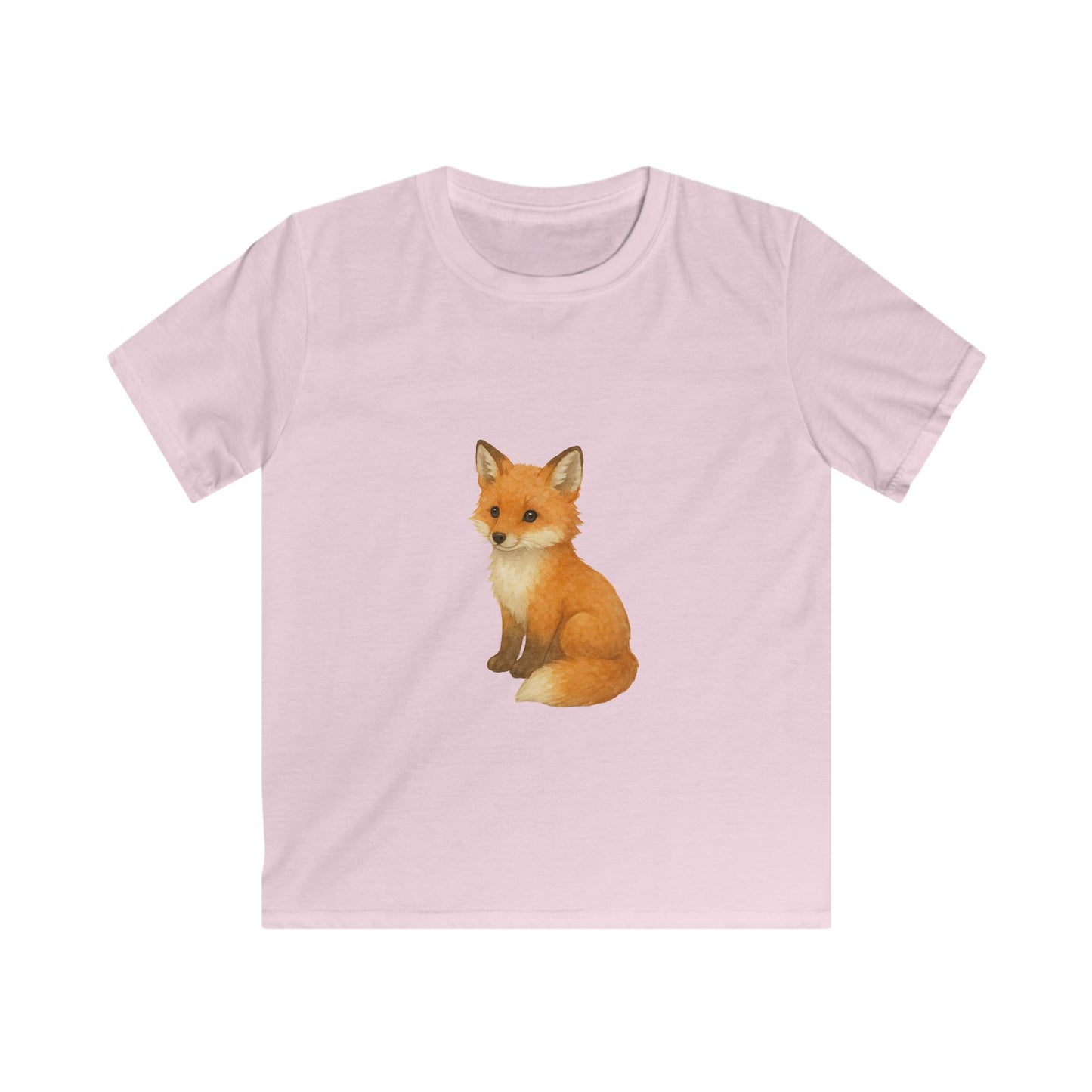 Adorable Fox Kids Softstyle Tee, Cute Animal Tee, Children's Apparel, Birthday Gift, Nature Lover Shirt, Everyday Wear
