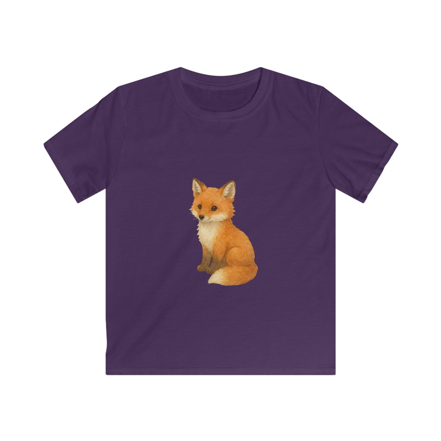 Adorable Fox Kids Softstyle Tee, Cute Animal Tee, Children's Apparel, Birthday Gift, Nature Lover Shirt, Everyday Wear