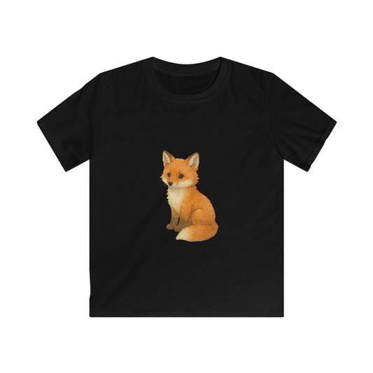 Adorable Fox Kids Softstyle Tee, Cute Animal Tee, Children's Apparel, Birthday Gift, Nature Lover Shirt, Everyday Wear