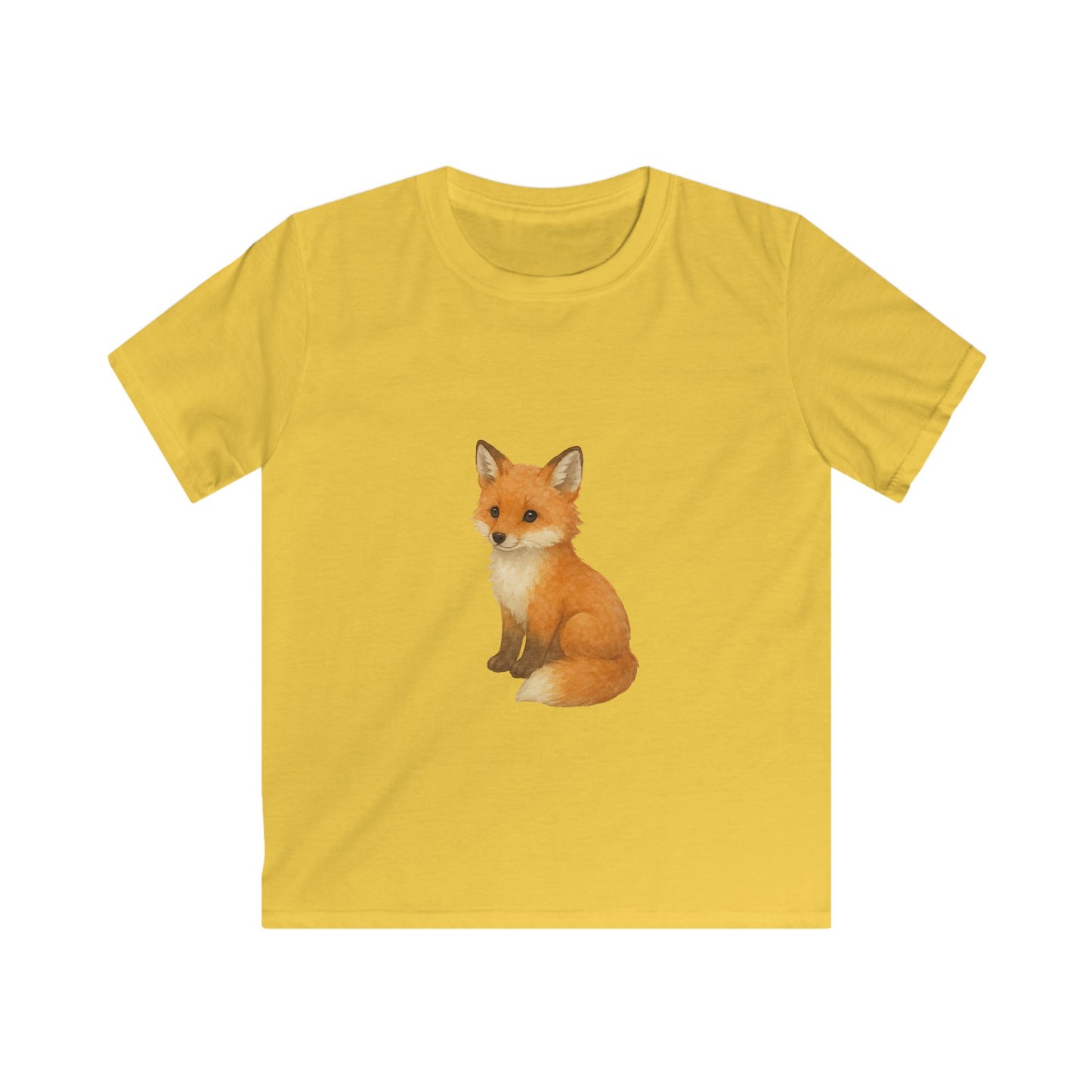 Adorable Fox Kids Softstyle Tee, Cute Animal Tee, Children's Apparel, Birthday Gift, Nature Lover Shirt, Everyday Wear
