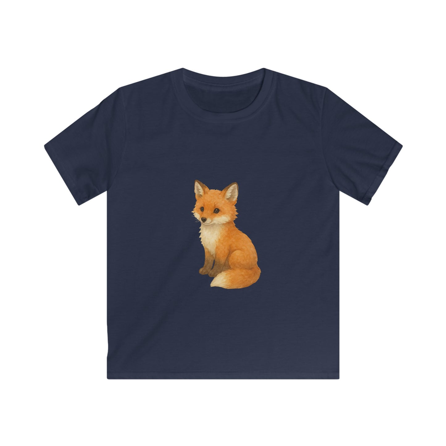 Adorable Fox Kids Softstyle Tee, Cute Animal Tee, Children's Apparel, Birthday Gift, Nature Lover Shirt, Everyday Wear