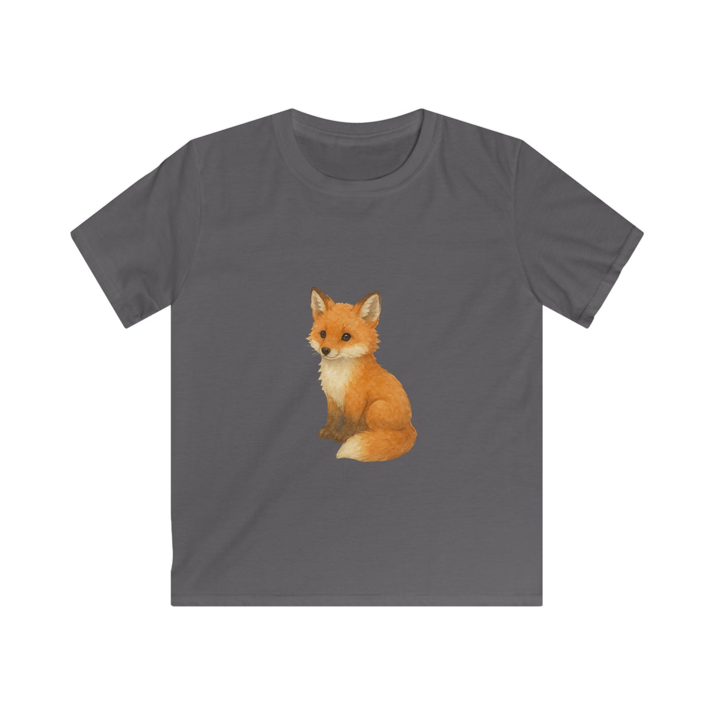 Adorable Fox Kids Softstyle Tee, Cute Animal Tee, Children's Apparel, Birthday Gift, Nature Lover Shirt, Everyday Wear