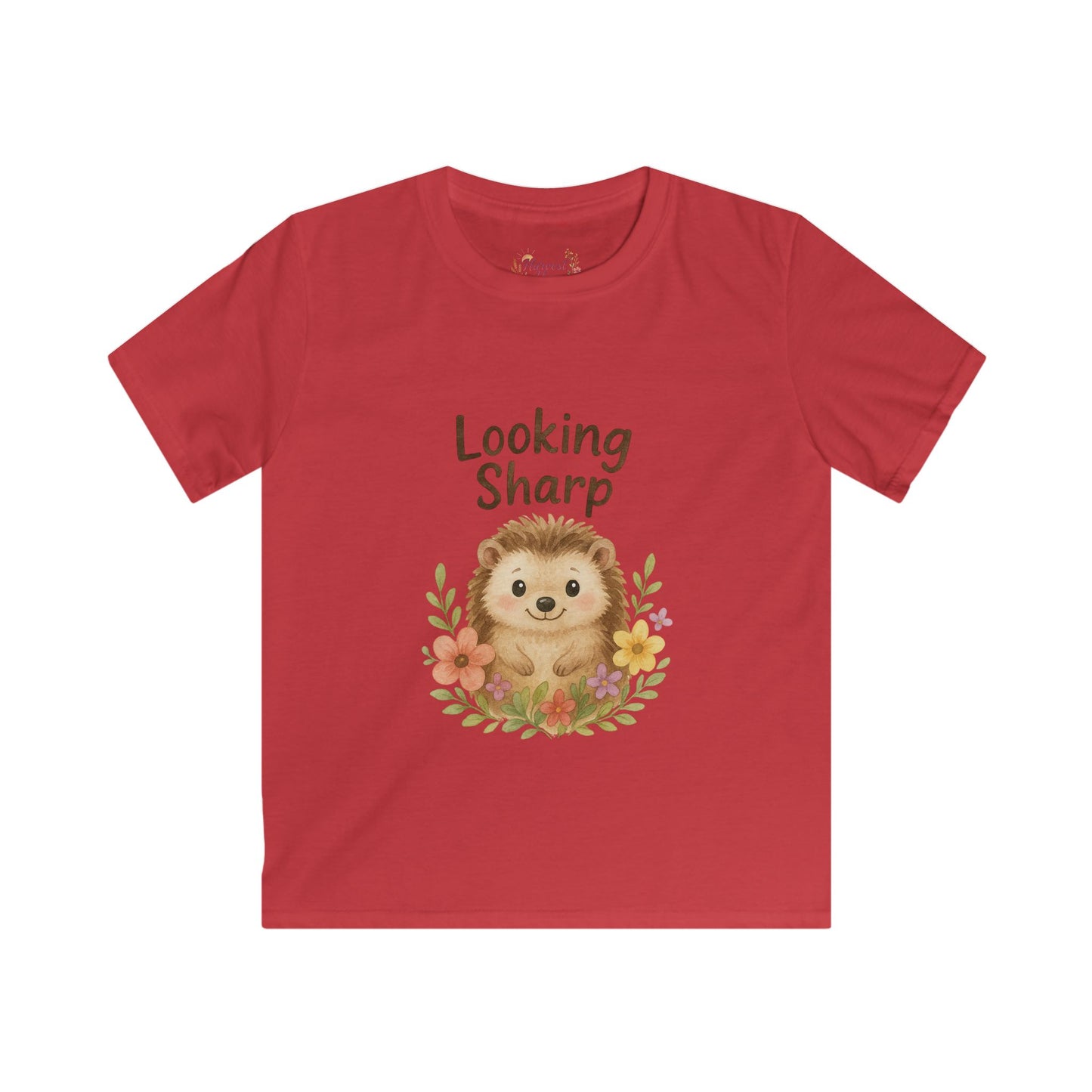 Adorable Hedgehog Kids T-Shirt, Cute Children's Tee, Birthday Gift, Casual Wear, Nature Lover's Apparel, Looking Sharp Design