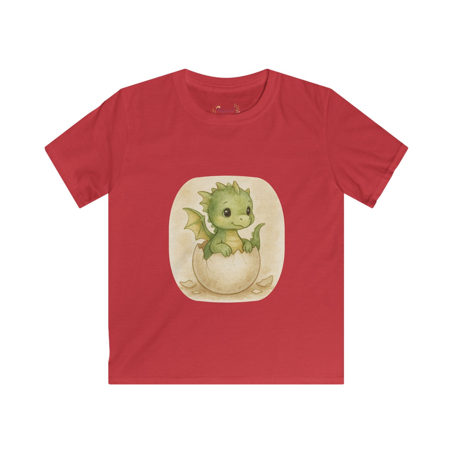 Adorable Dragon Hatchling Kids Tee, Cute Children's T-Shirt, Birthday Gift, Fantasy Apparel, Enchanting Animal Design