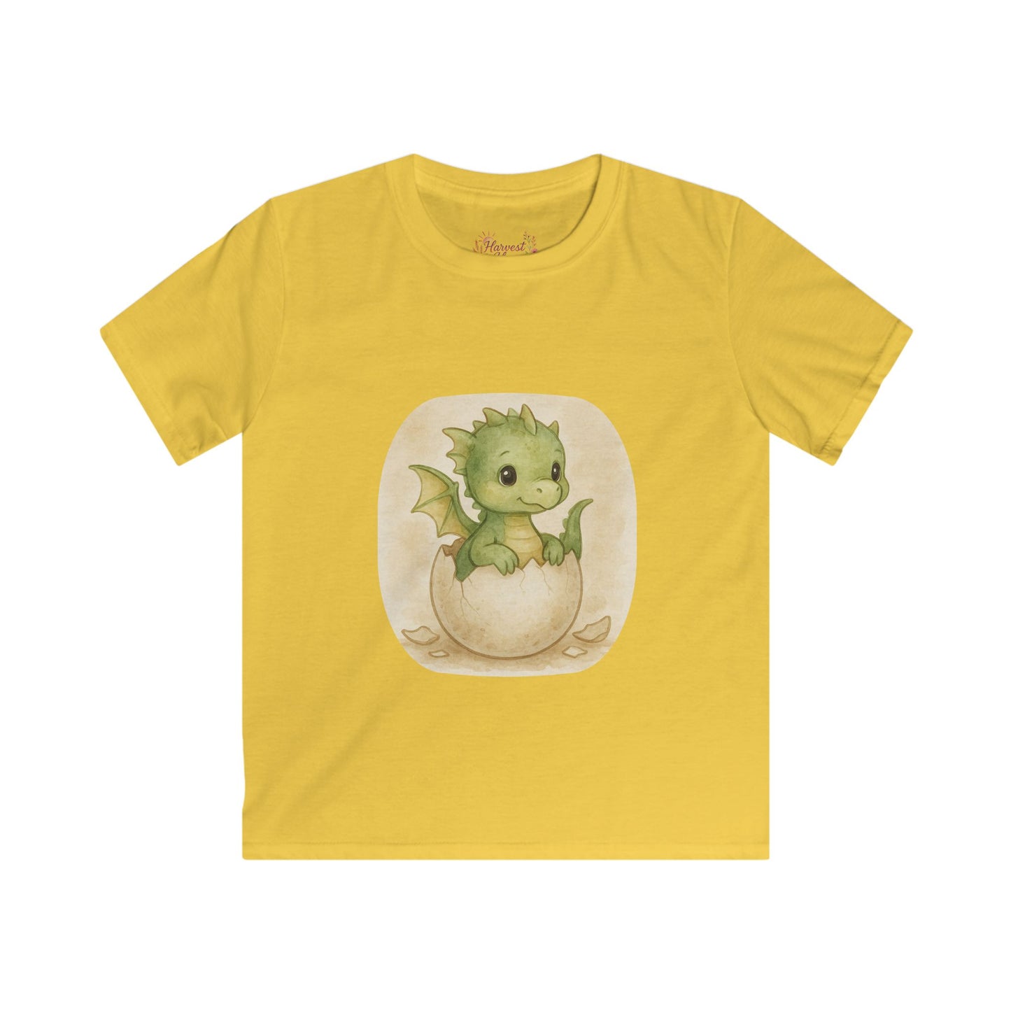 Adorable Dragon Hatchling Kids Tee, Cute Children's T-Shirt, Birthday Gift, Fantasy Apparel, Enchanting Animal Design